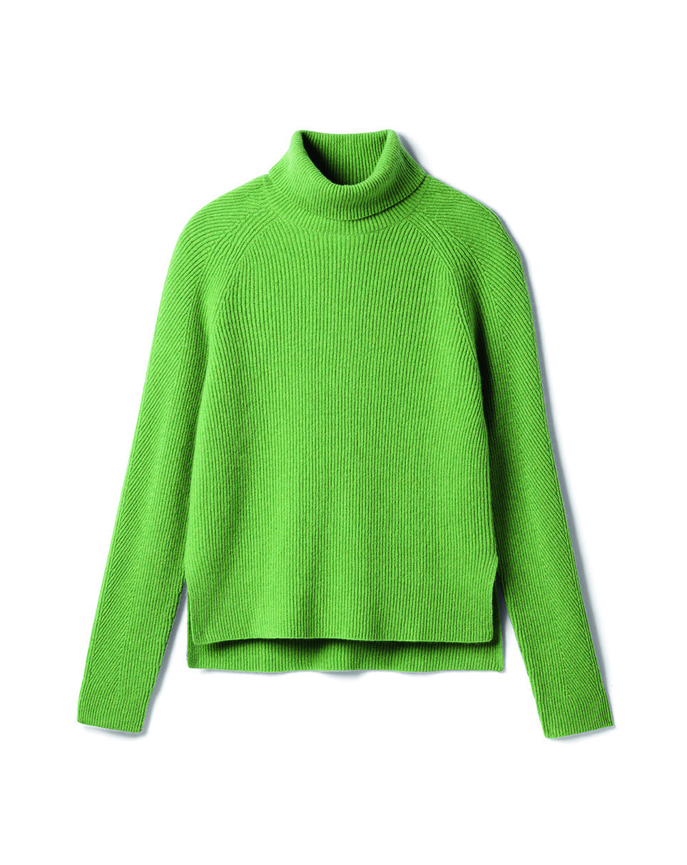 Pull col roulé manches marteau - Femme - FENOUIL