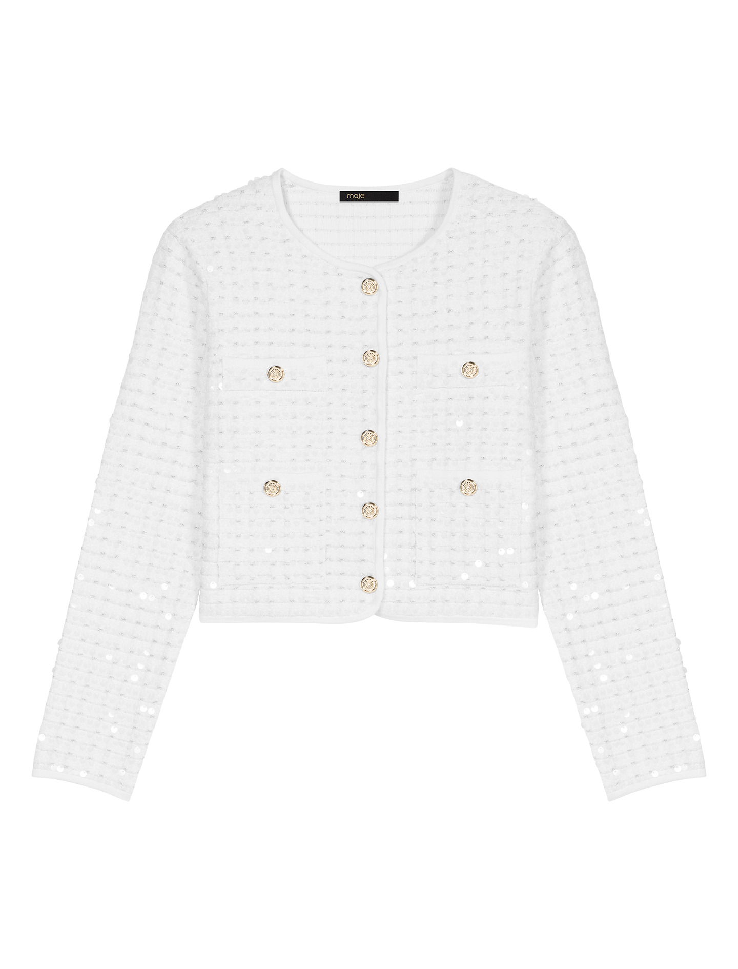 Cardigan en maille à sequins