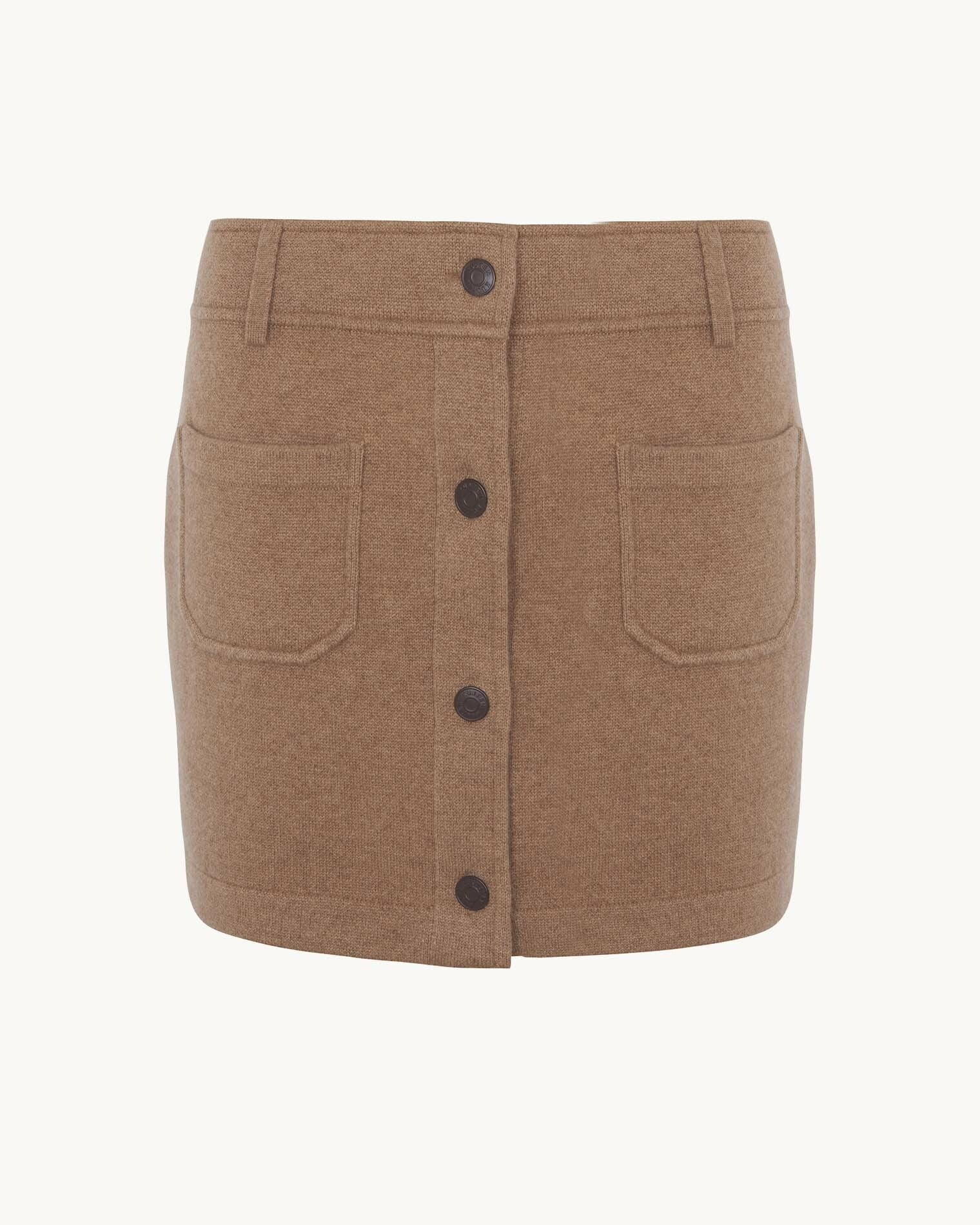 Jupe Dakota marron camelo