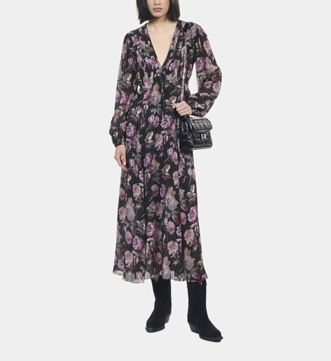 Robe Longue Imprimé Fleuri Femme