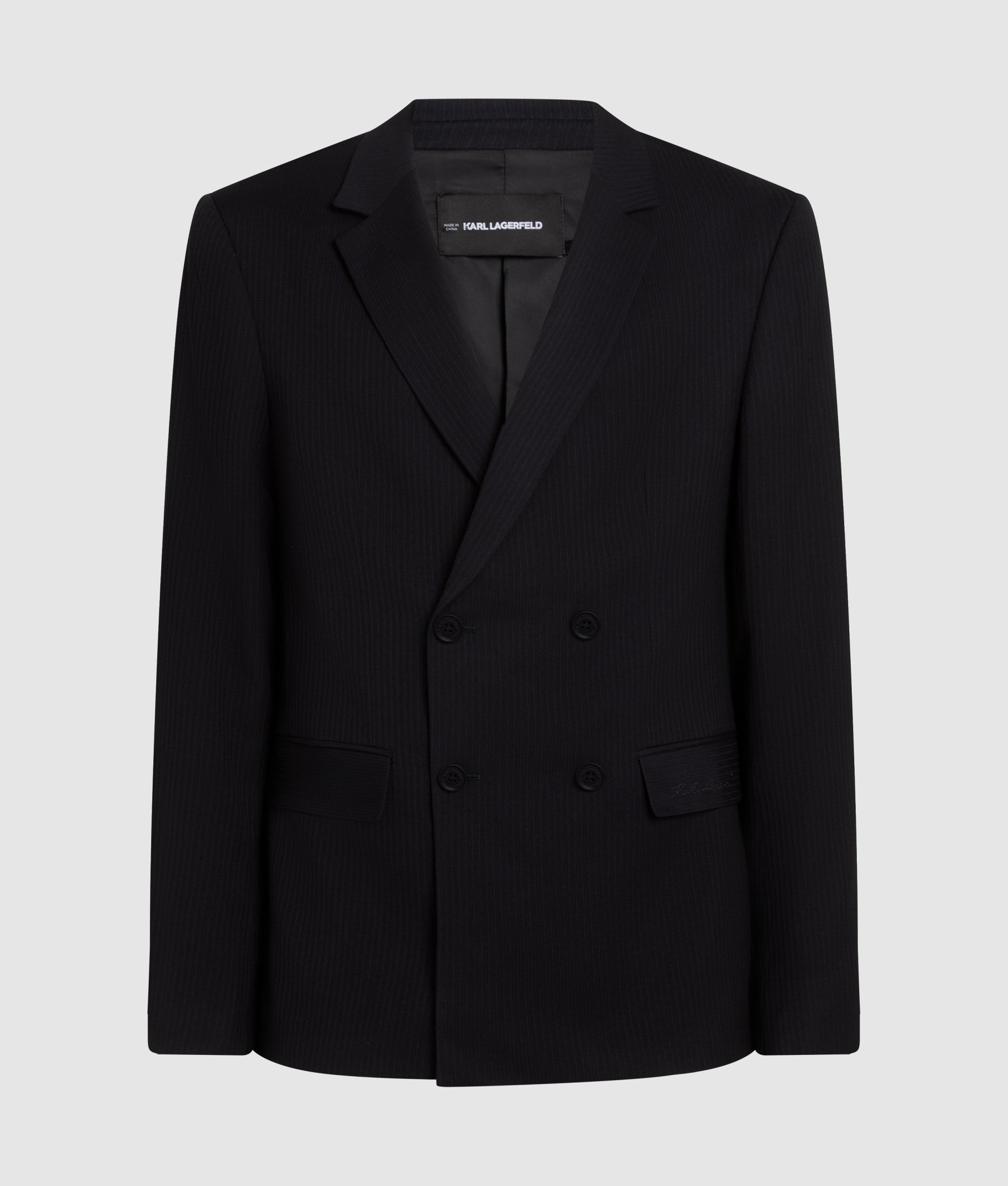 PINSTRIPE TAILORED BLAZER