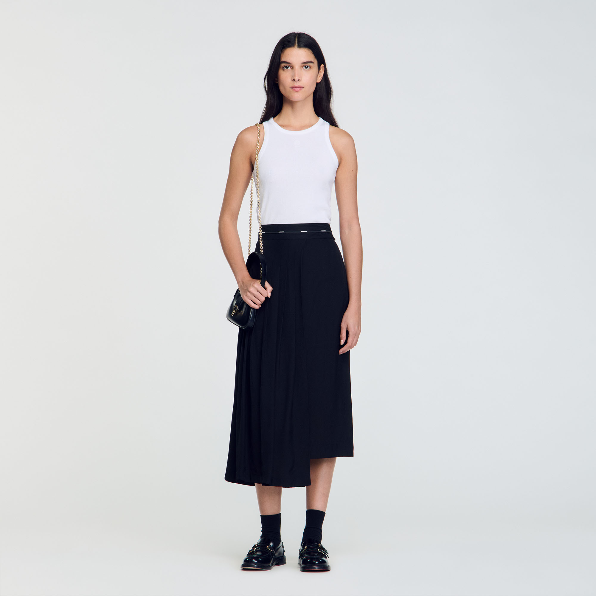 Jupe longue asymétrique