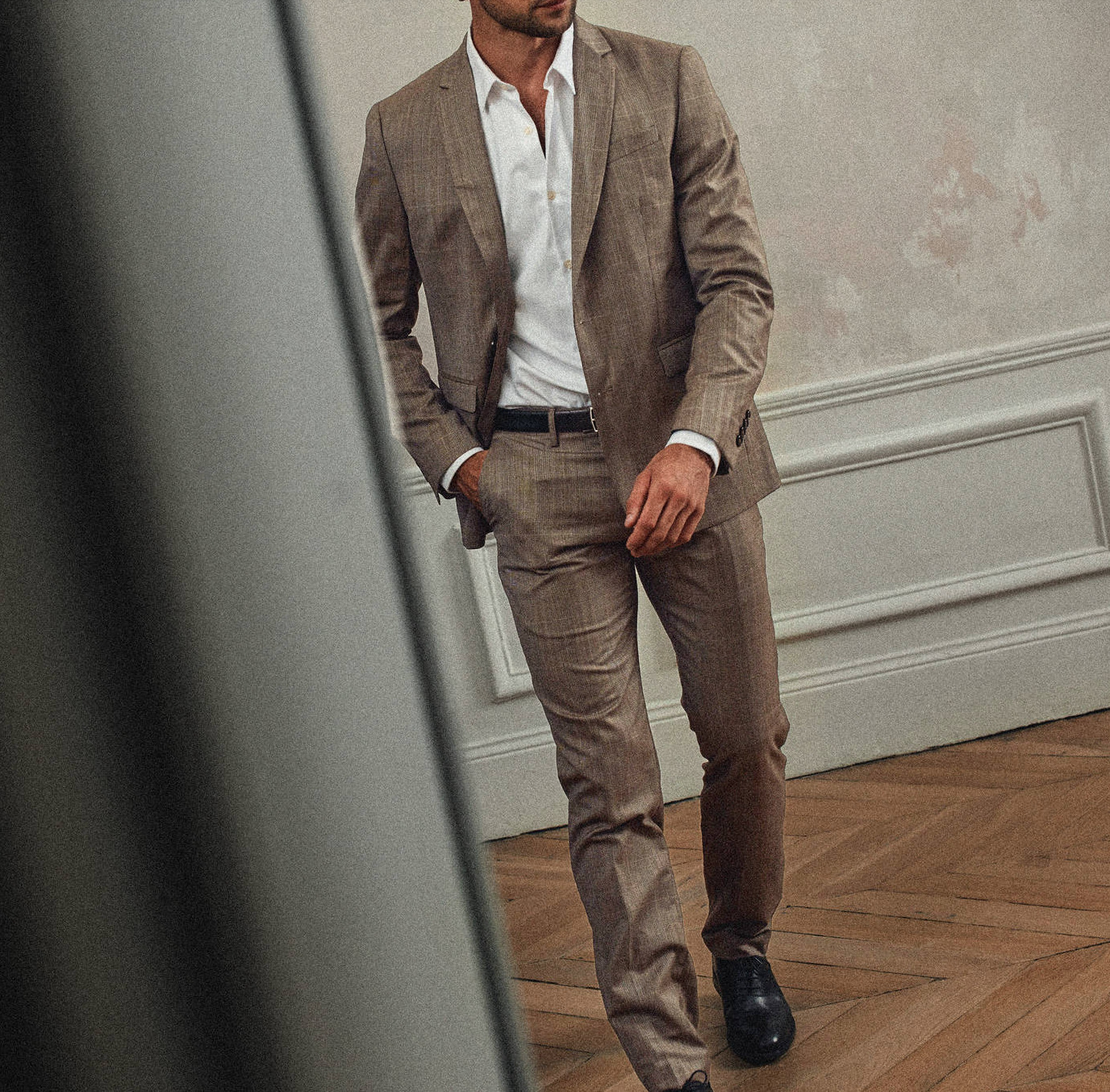 Veste de costume Gekko Beige