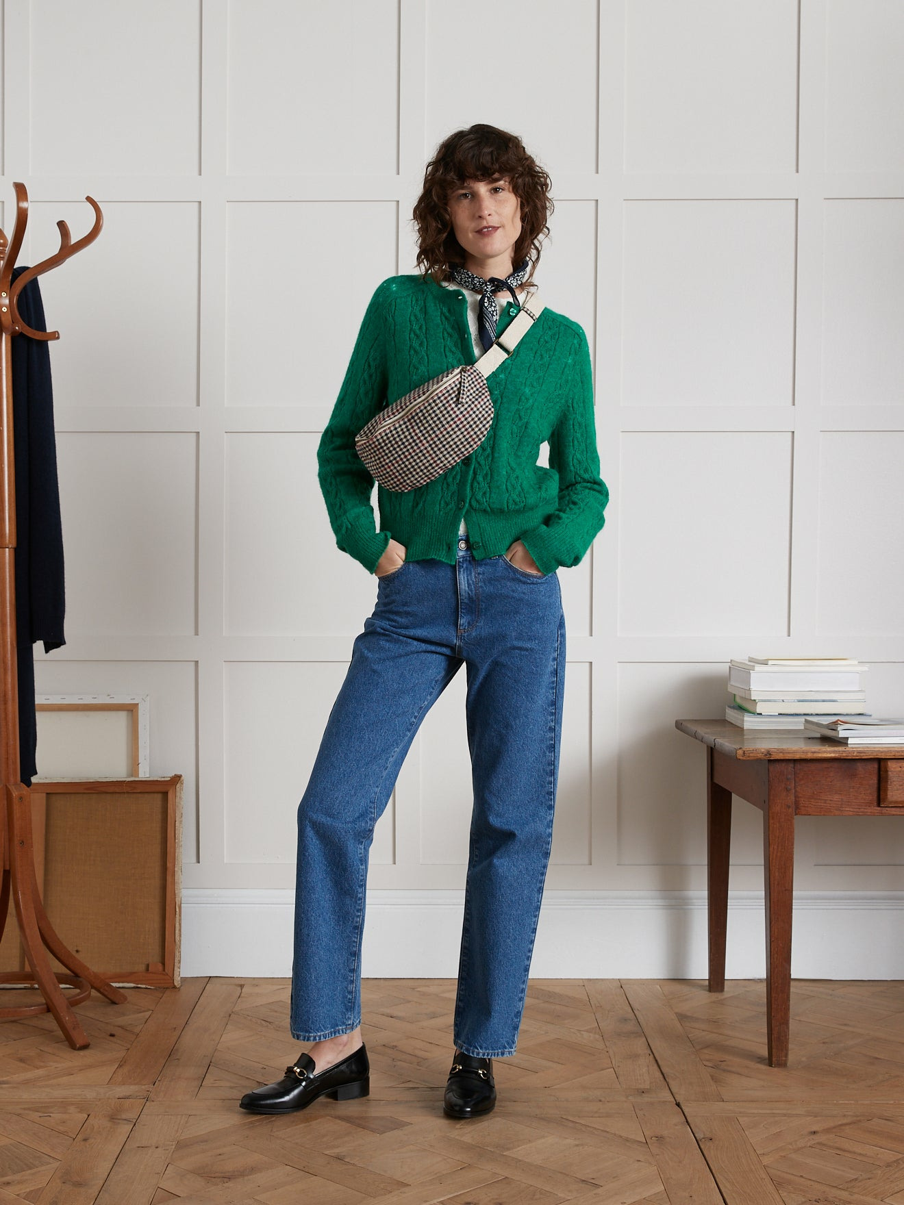 GILET MOHAIR TORSADES