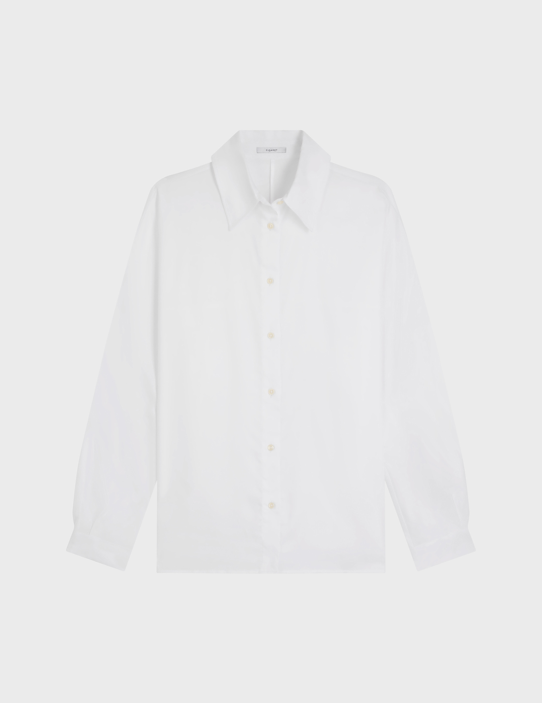 Chemise ilaria manches kimono en lyocell uni blanc