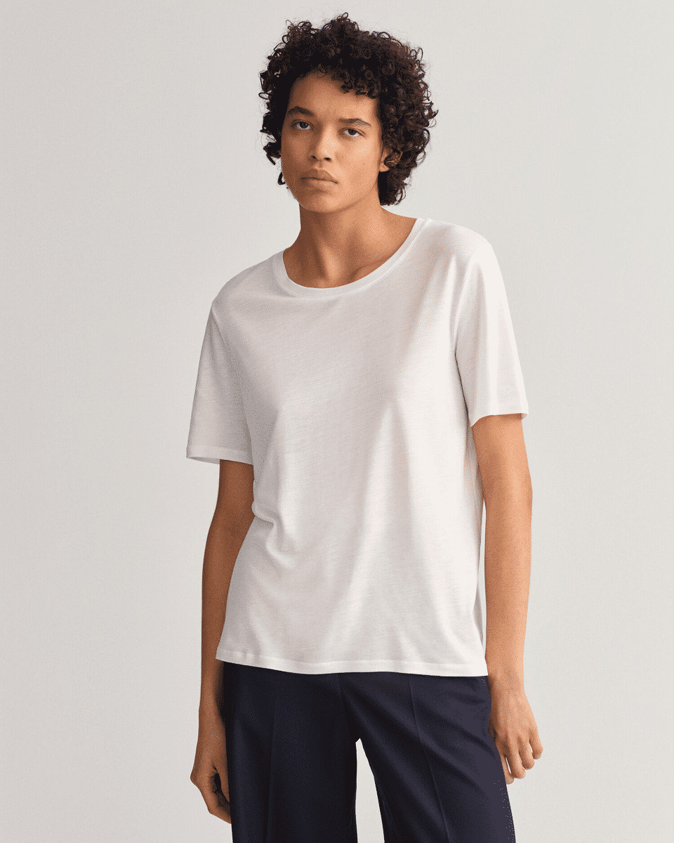 T-shirt à effet drapé