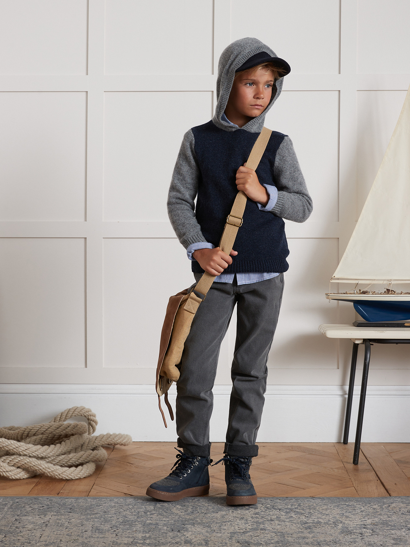 PULL COLOR BLOC HOOD