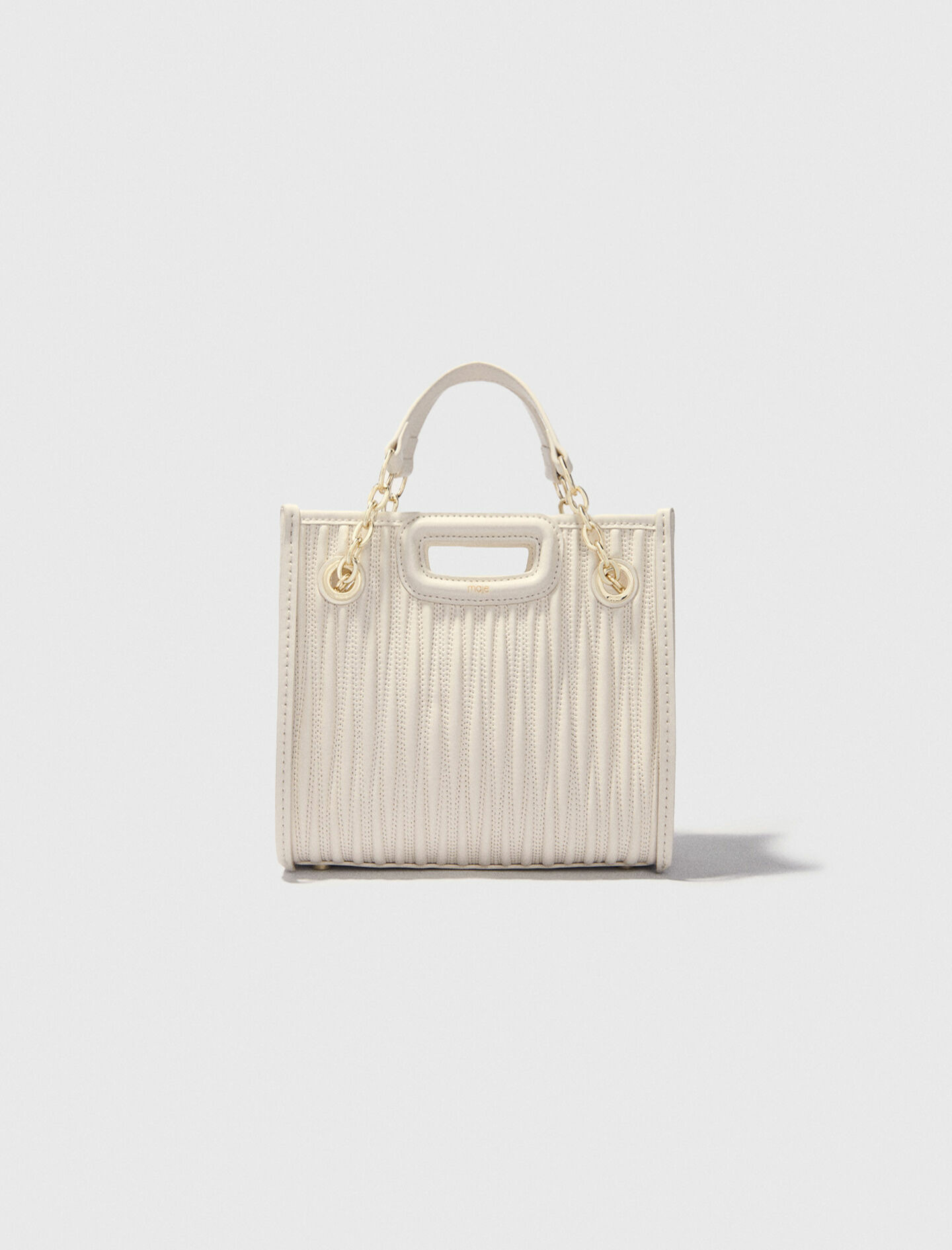 Mini cabas en cuir matelassé