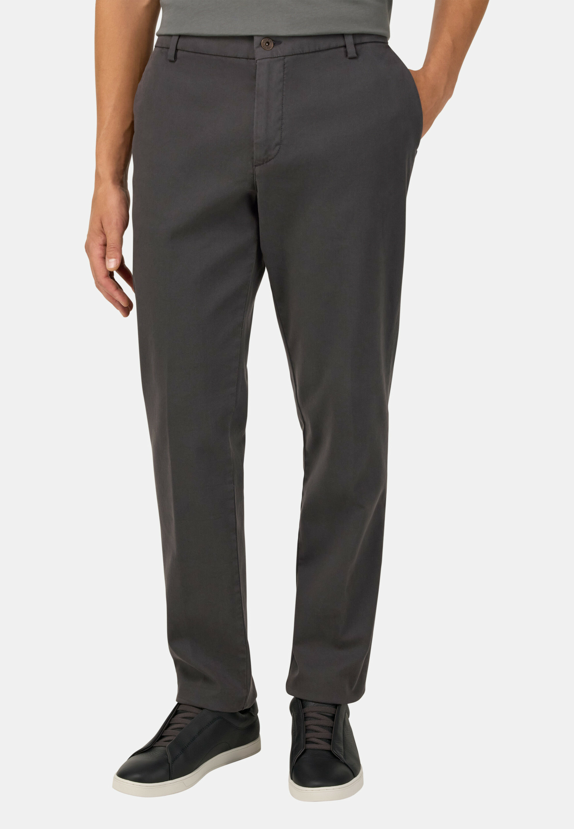 Pantalon En Coton Tencel Extensible