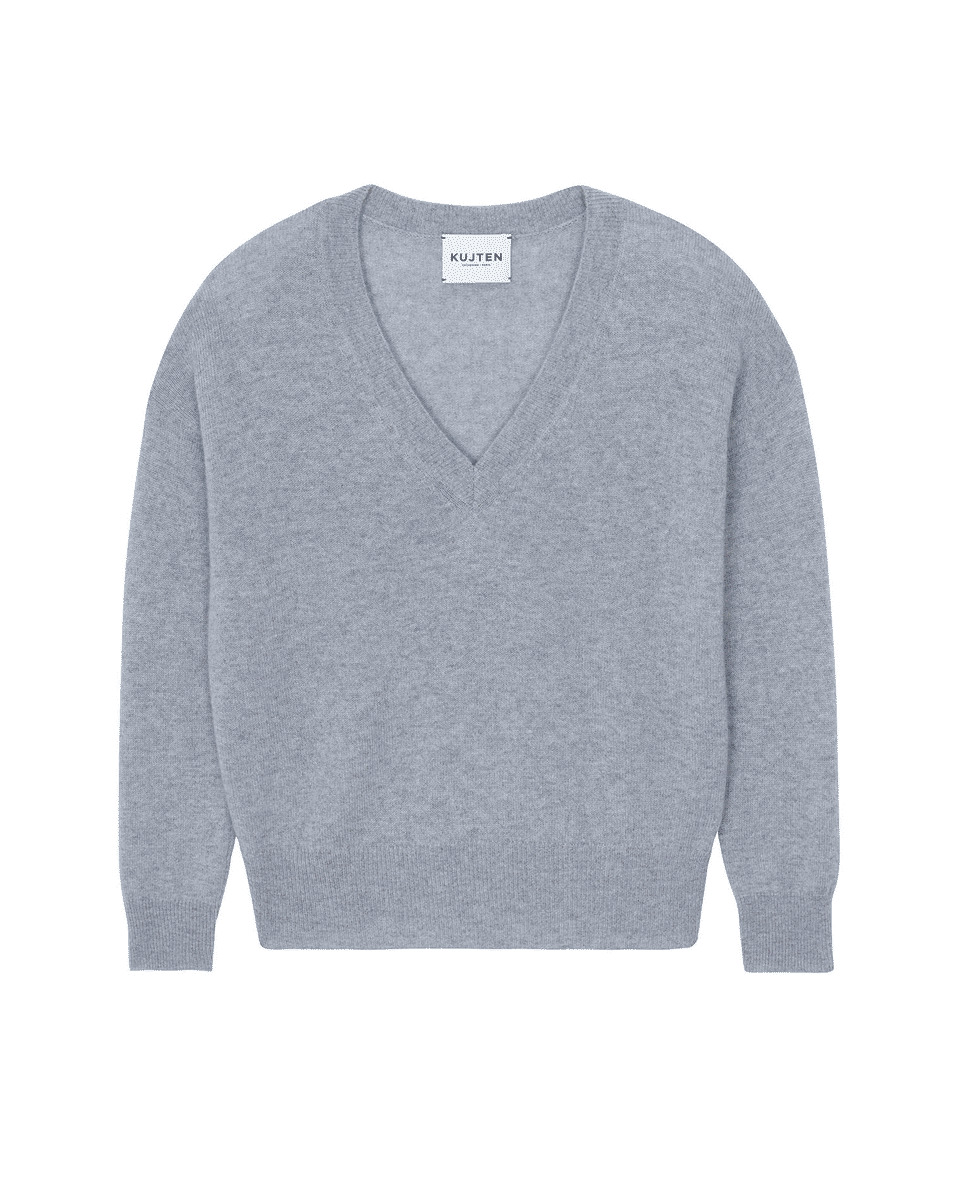 Pull Wendy Plain Pull cachemire col v boyfriend