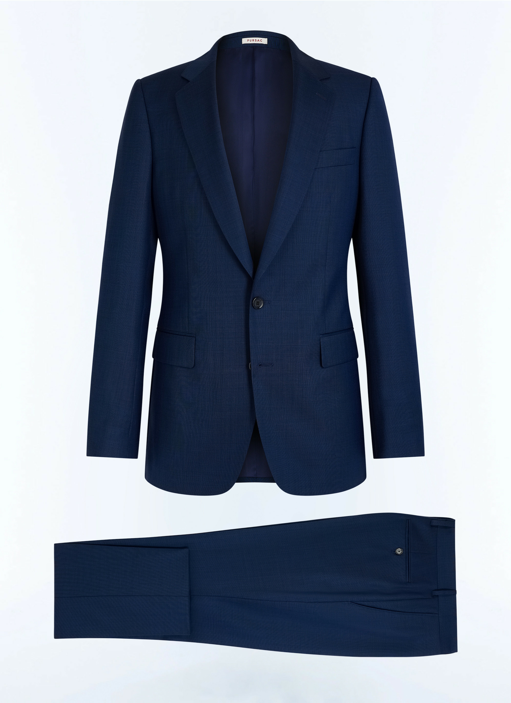 Costume ajusté en toile de laine