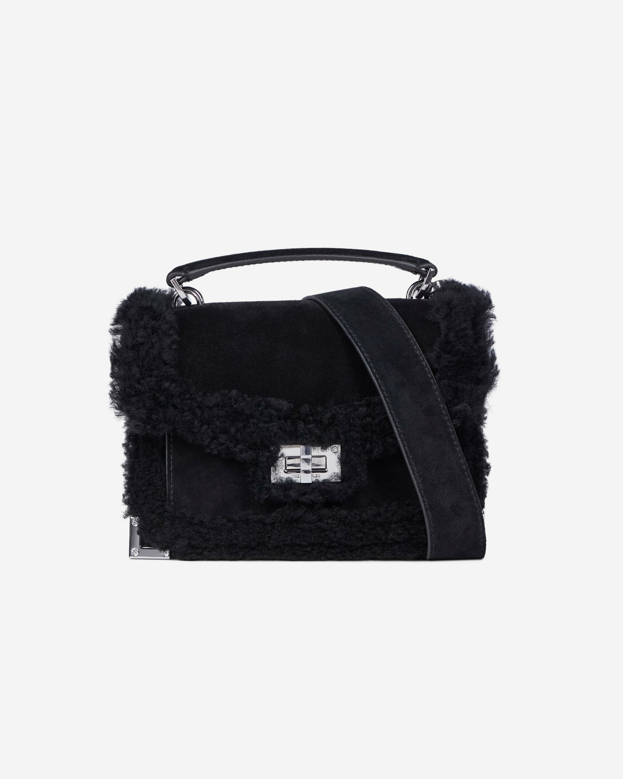 Sac Emily Small Cuir Suède Noir