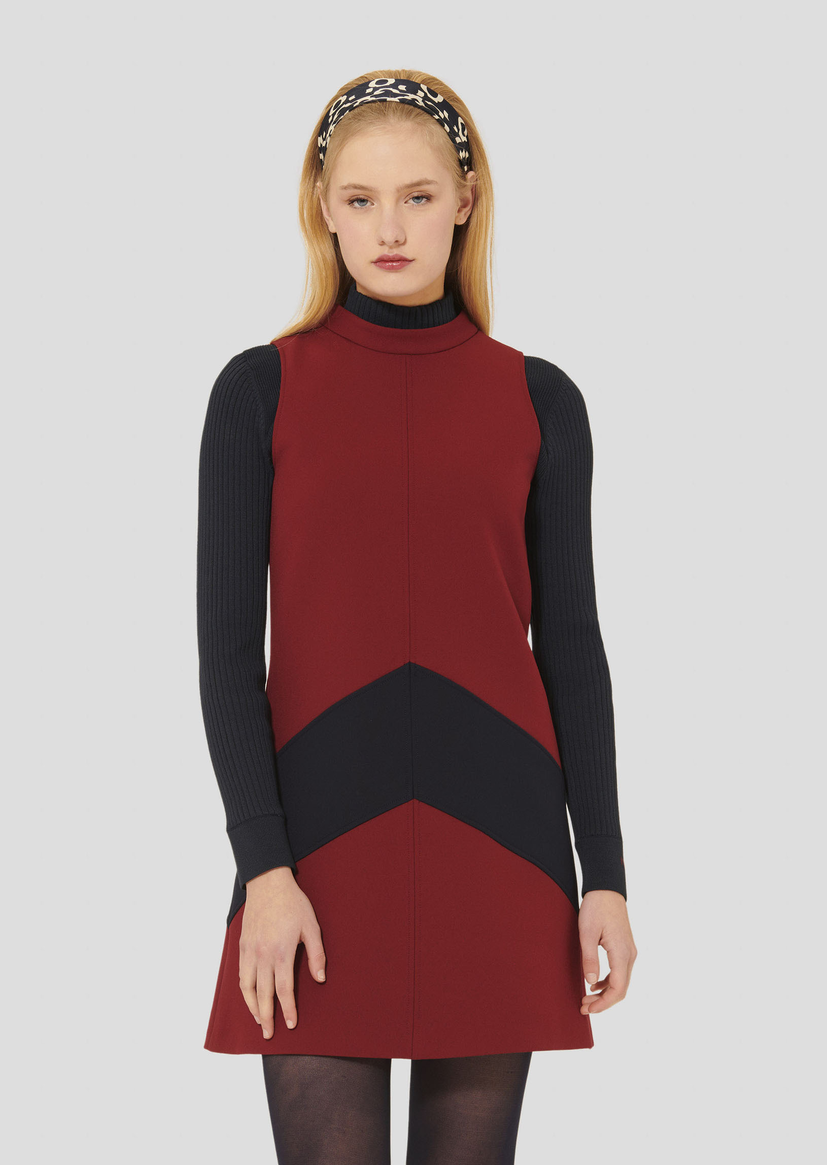 Robe Respect-Bordeaux en Polyester