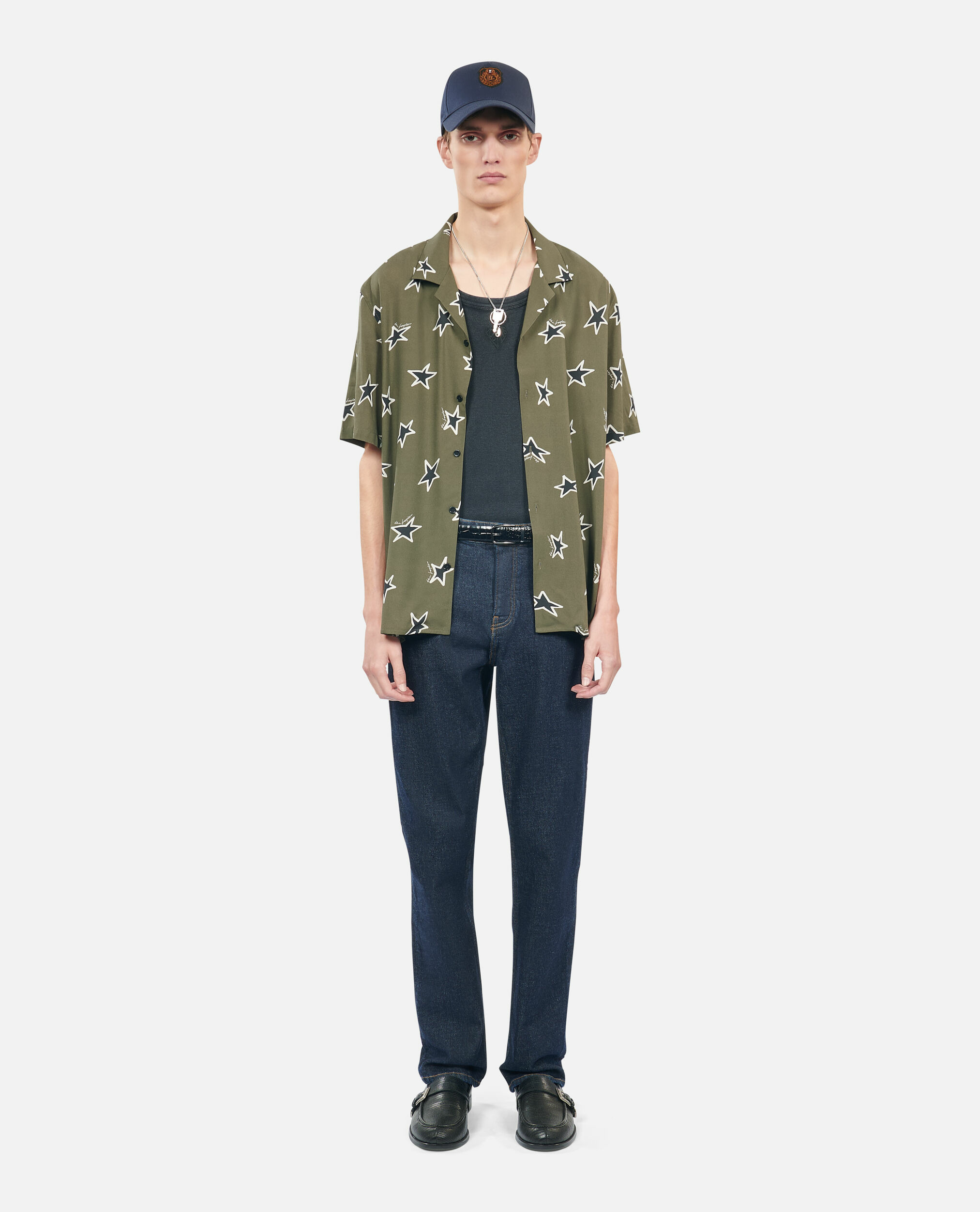 Chemise Imprimée Manches Courtes Homme