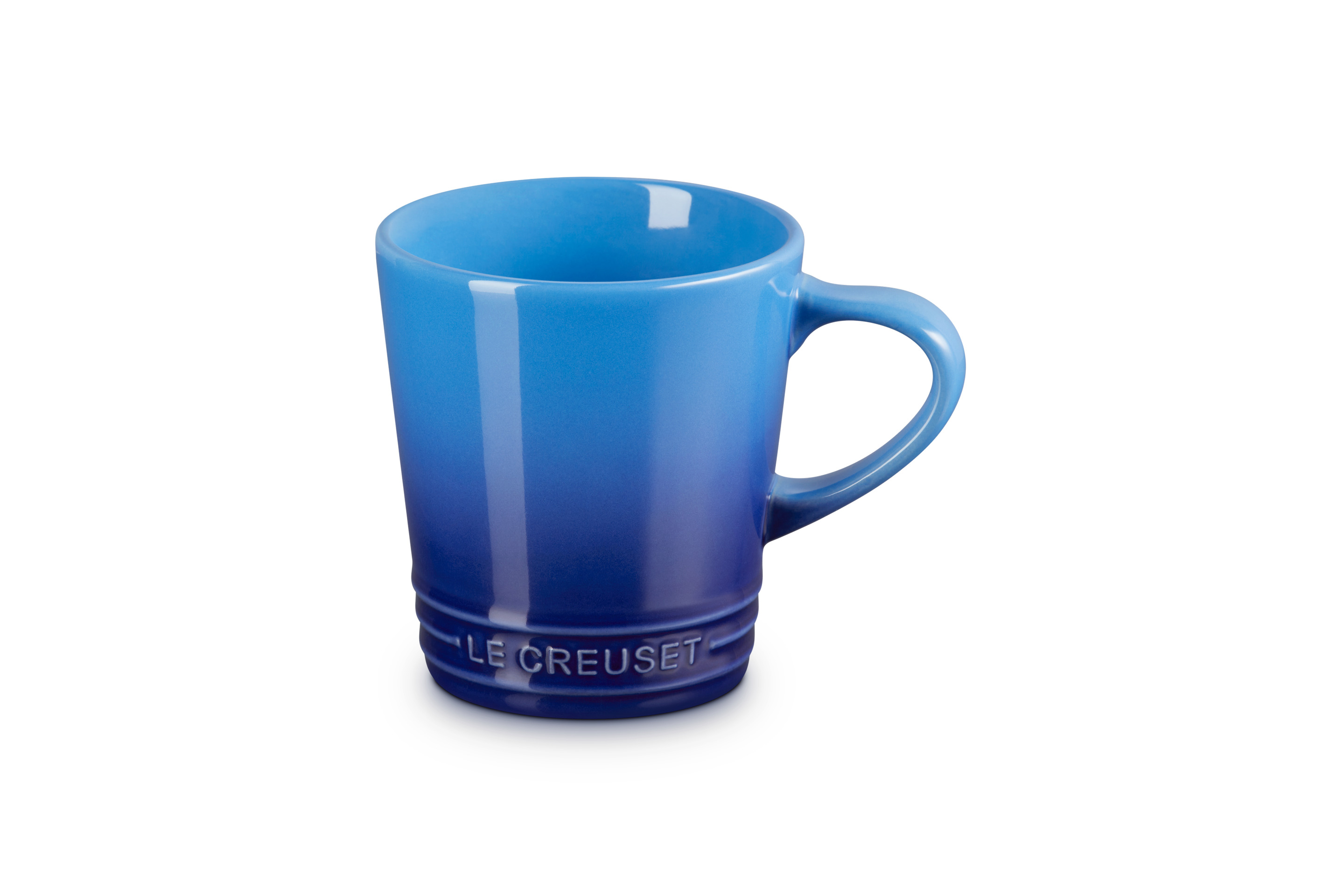 Mug V 330ml en céramique bleu azur