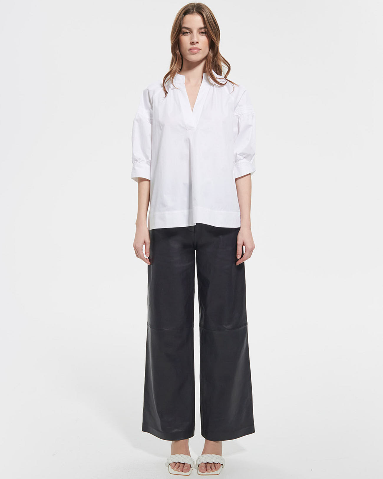 Chemise Cambridge Blanc en Coton