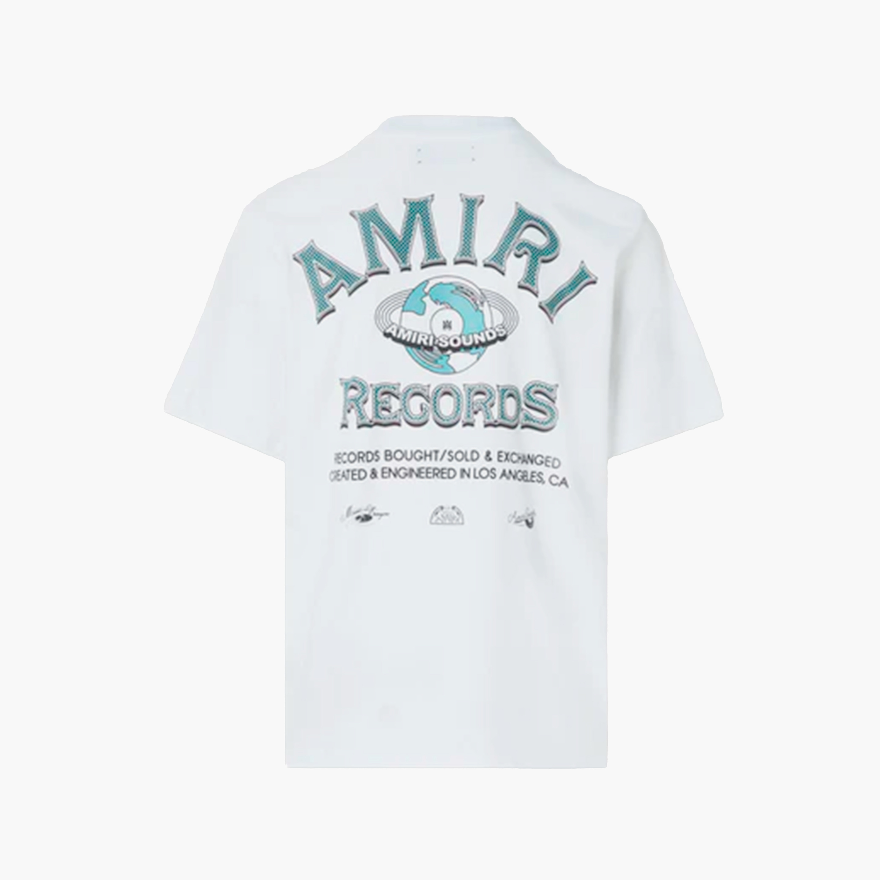 Amiri T-Shirt - Global Records - Blanc