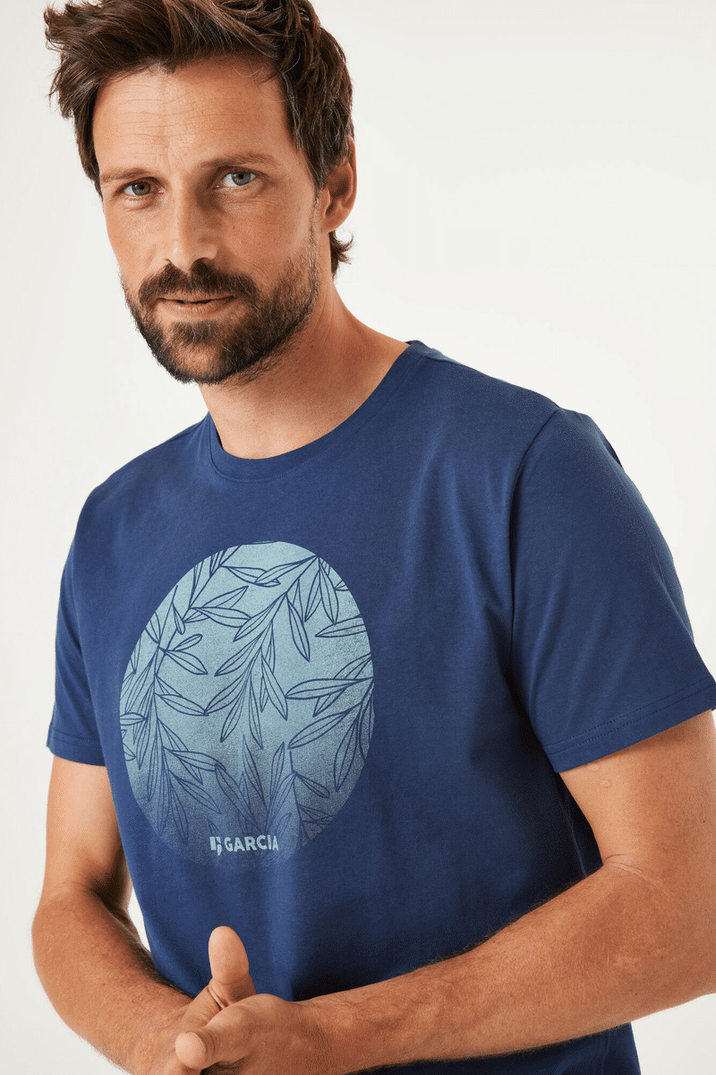 Men T-shirt Blue