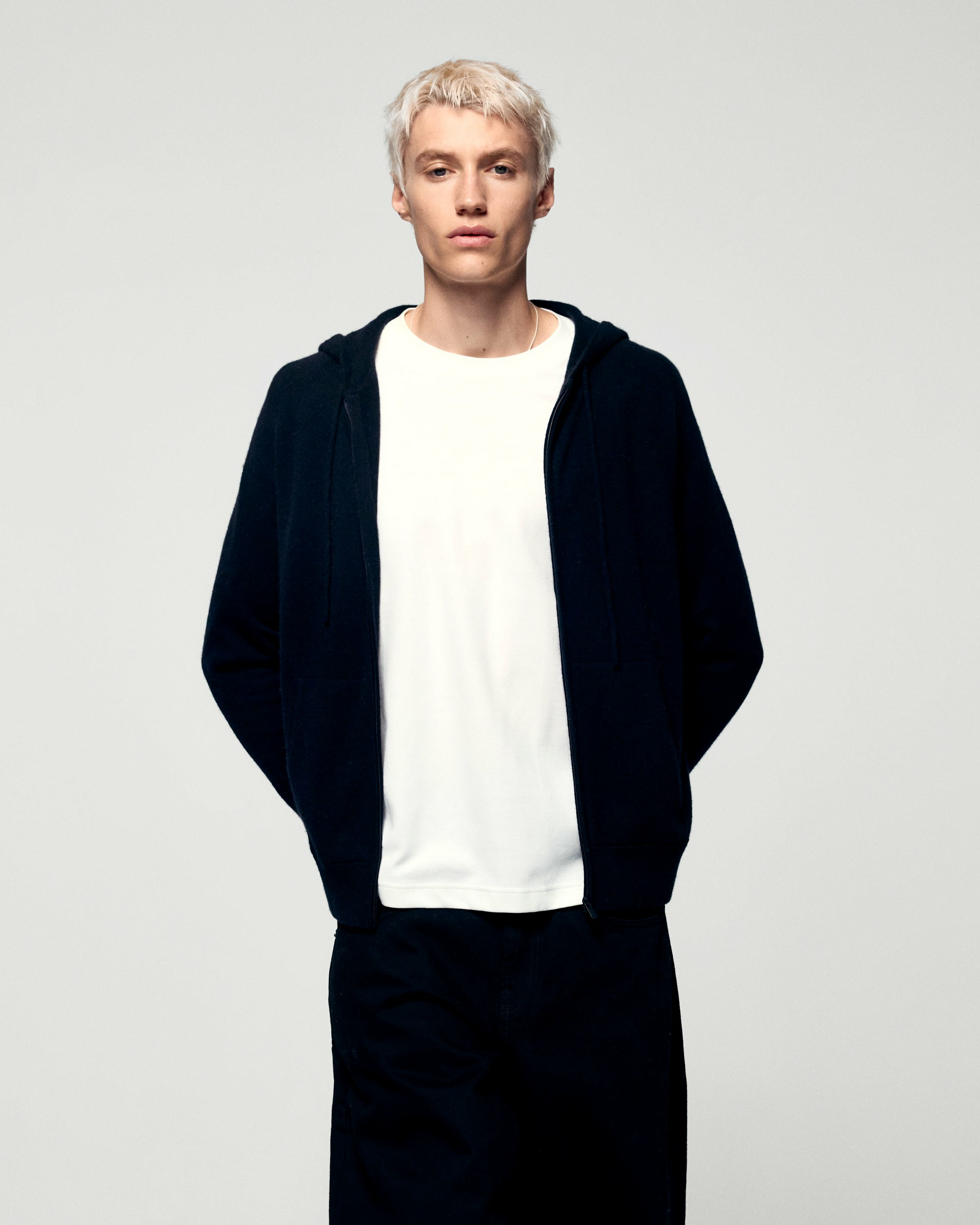 Pull Hoodie Zippé Basique