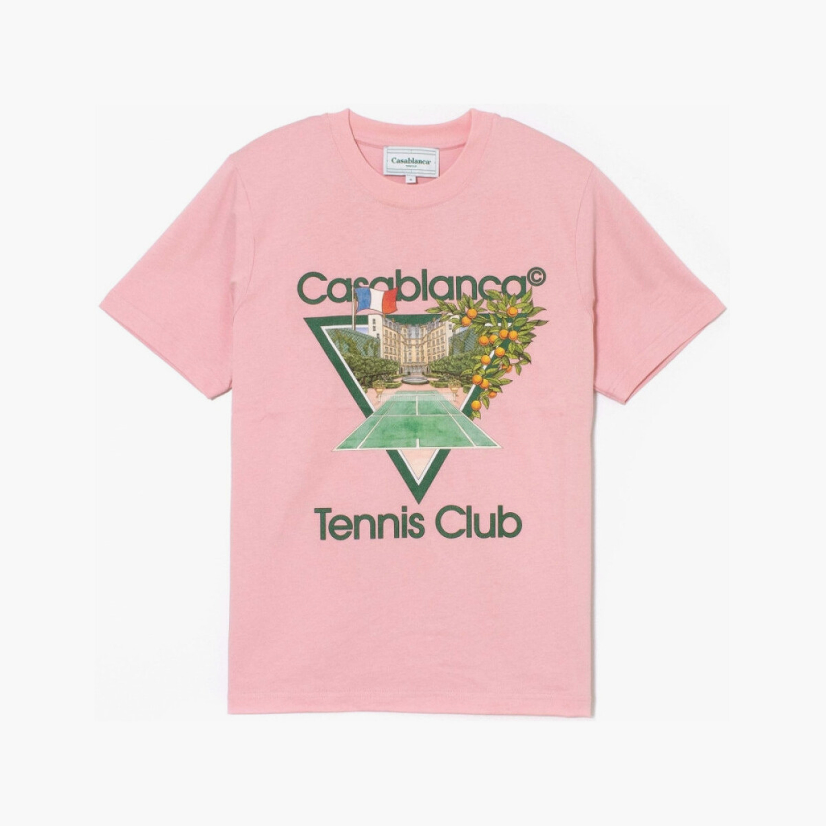Casablanca T-Shirt Tennis Club Rose