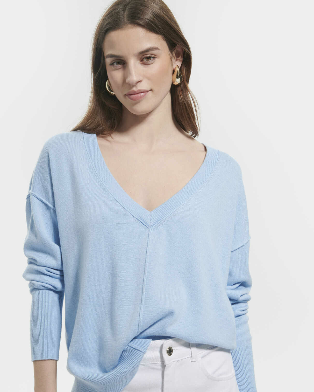 Pull Pucci Bleu Ciel en Polyamide