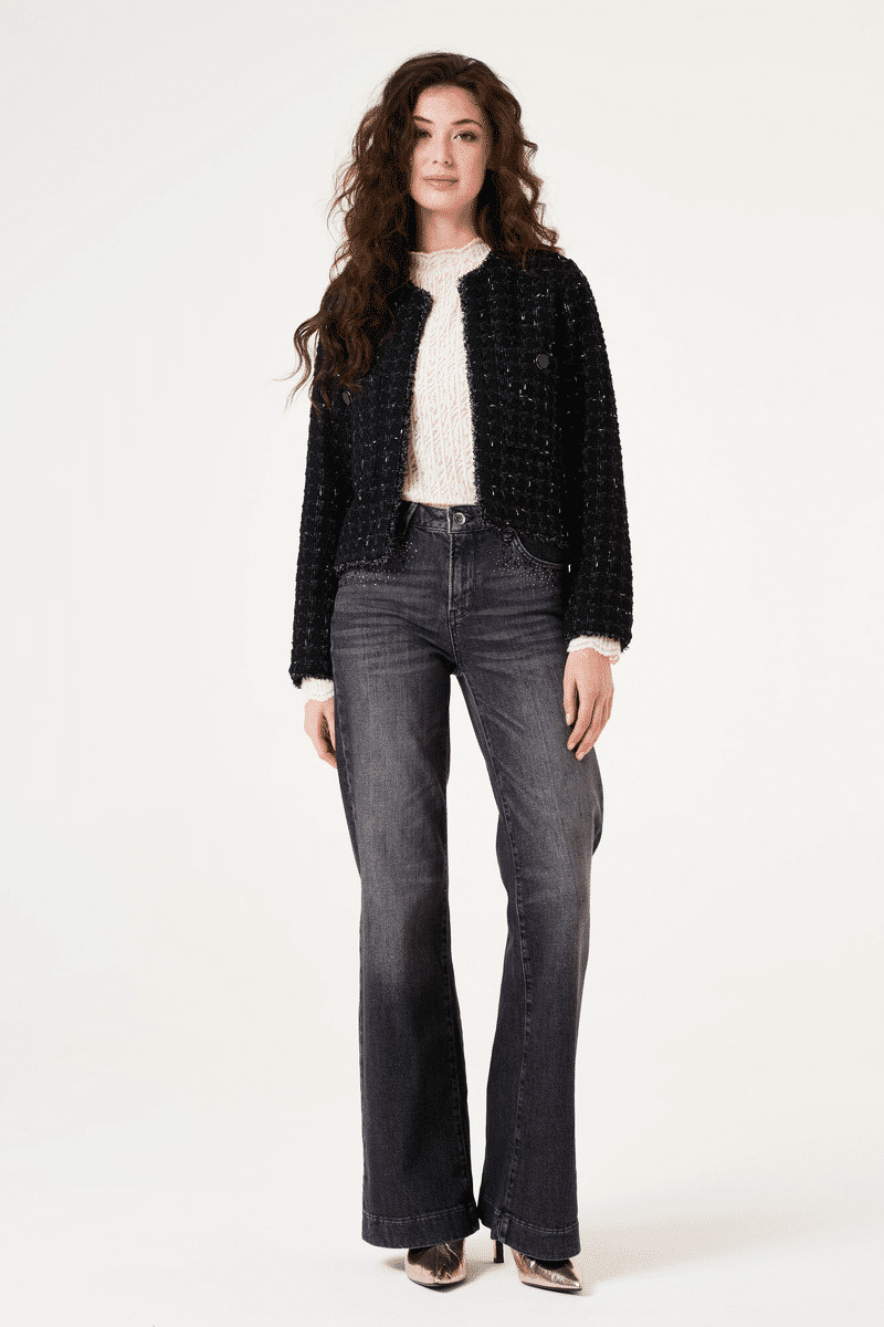 Women Jeans Celia wide Wide fit Black