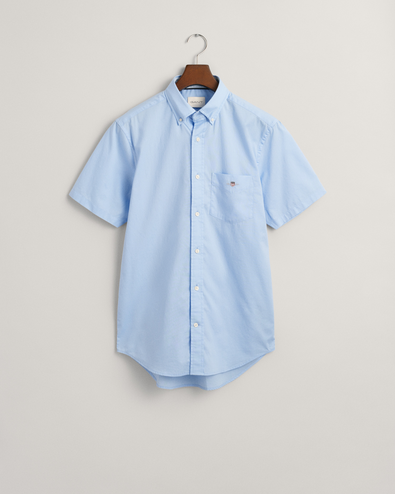 Chemise regular fit en popeline à manches courtes Archive Shield Seasonal Essential