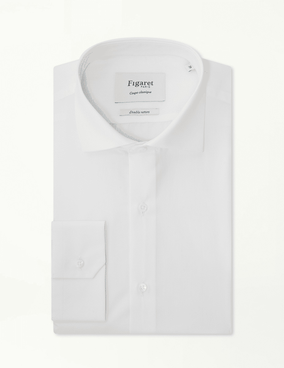 Chemise Classique en popeline blanche