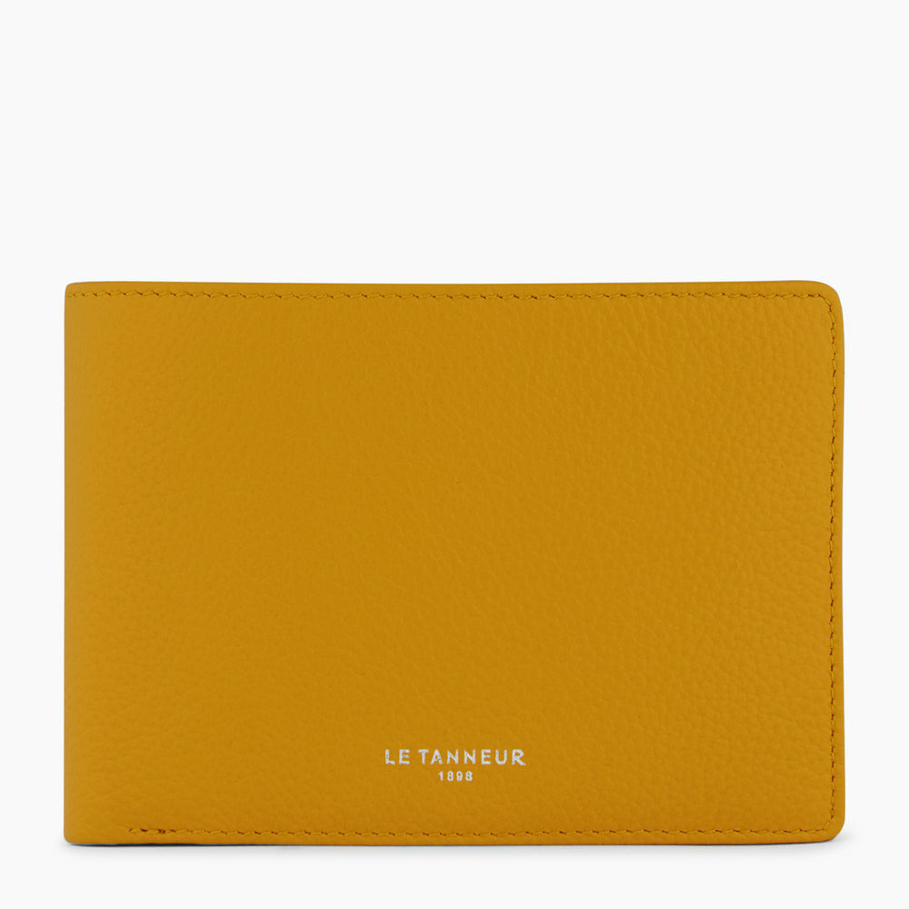 Portefeuille à rabat 2 volets Emile en cuir grainé