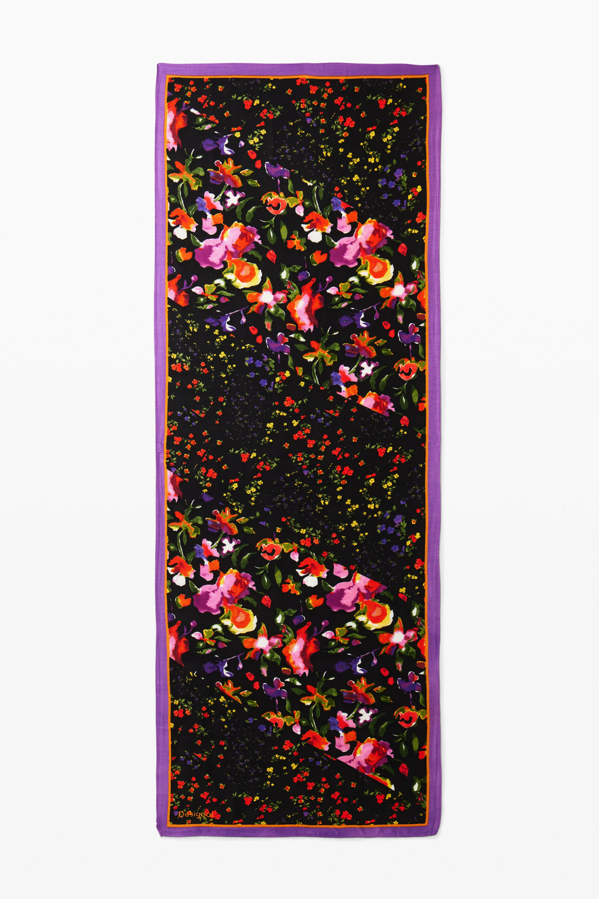 FOULARD MIXED FLOWERS 2 RECTANGLE