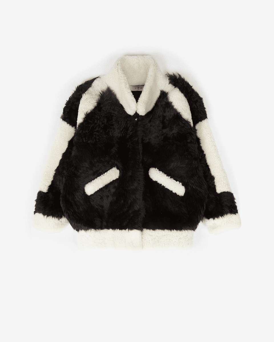 Veste En Peau Lainée Malna
