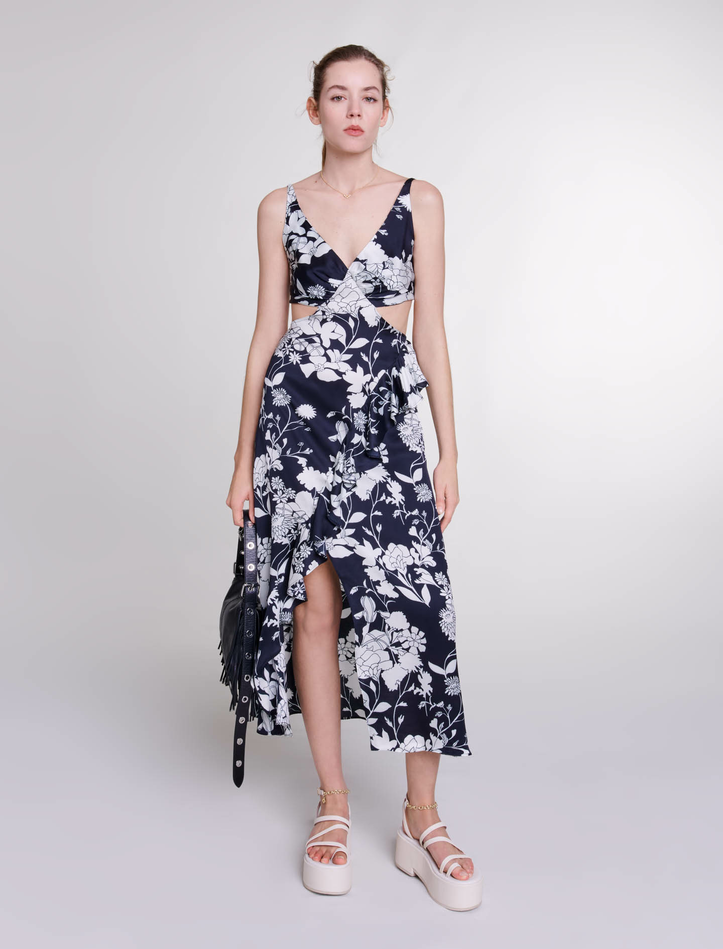 Robe longue ajourée