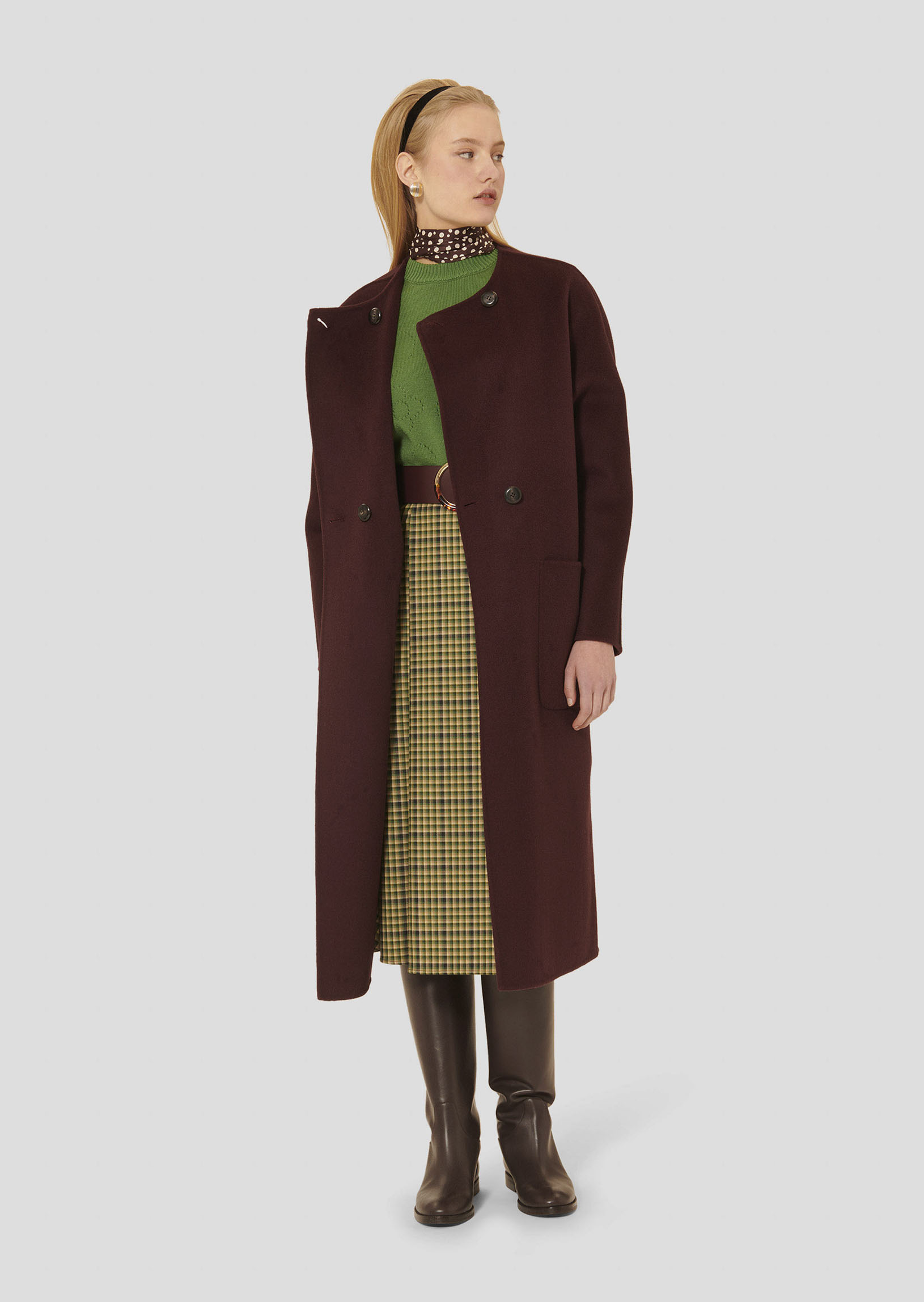 Manteau Mara-Figue en Laine