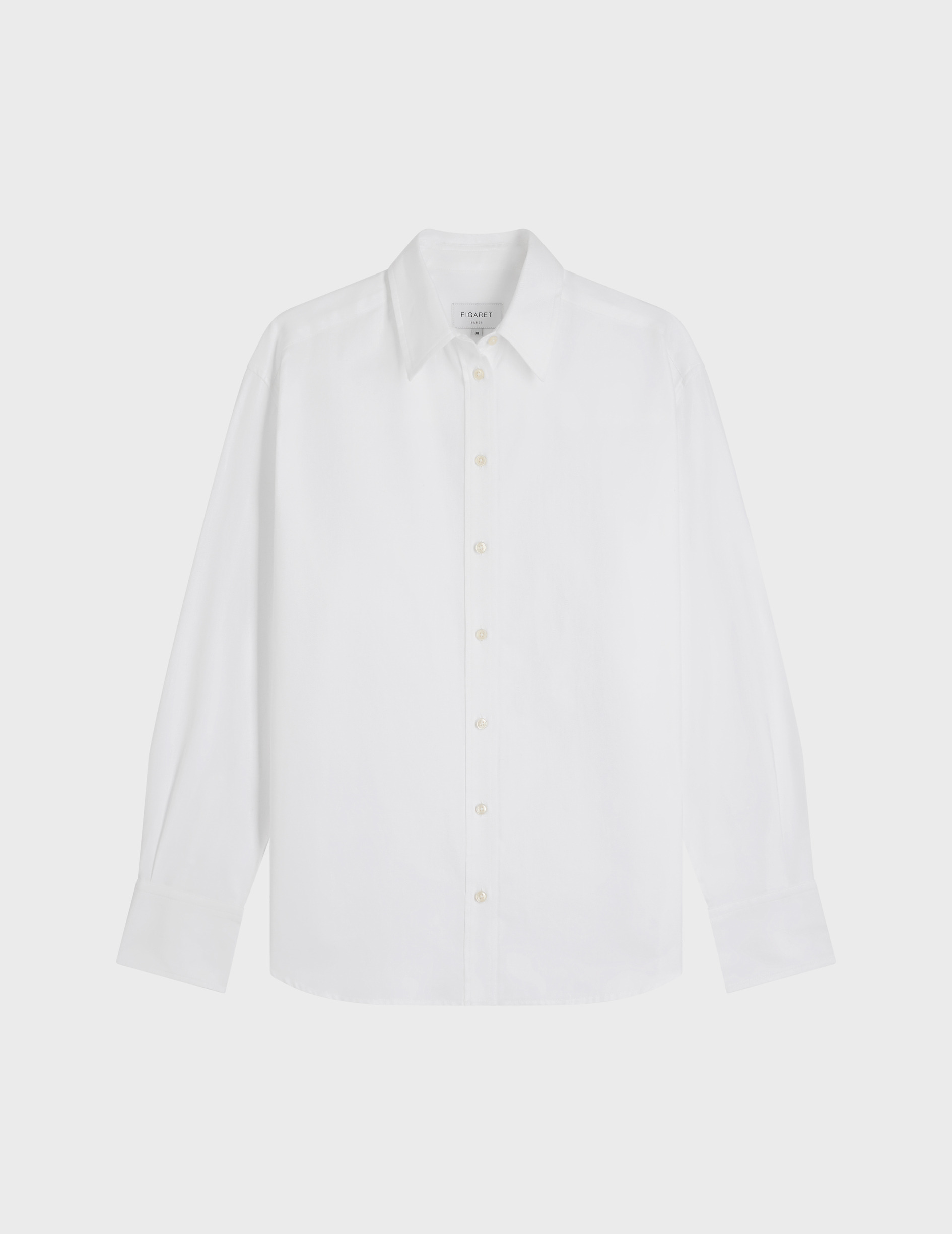 Chemise ambre en chevron uni blanc
