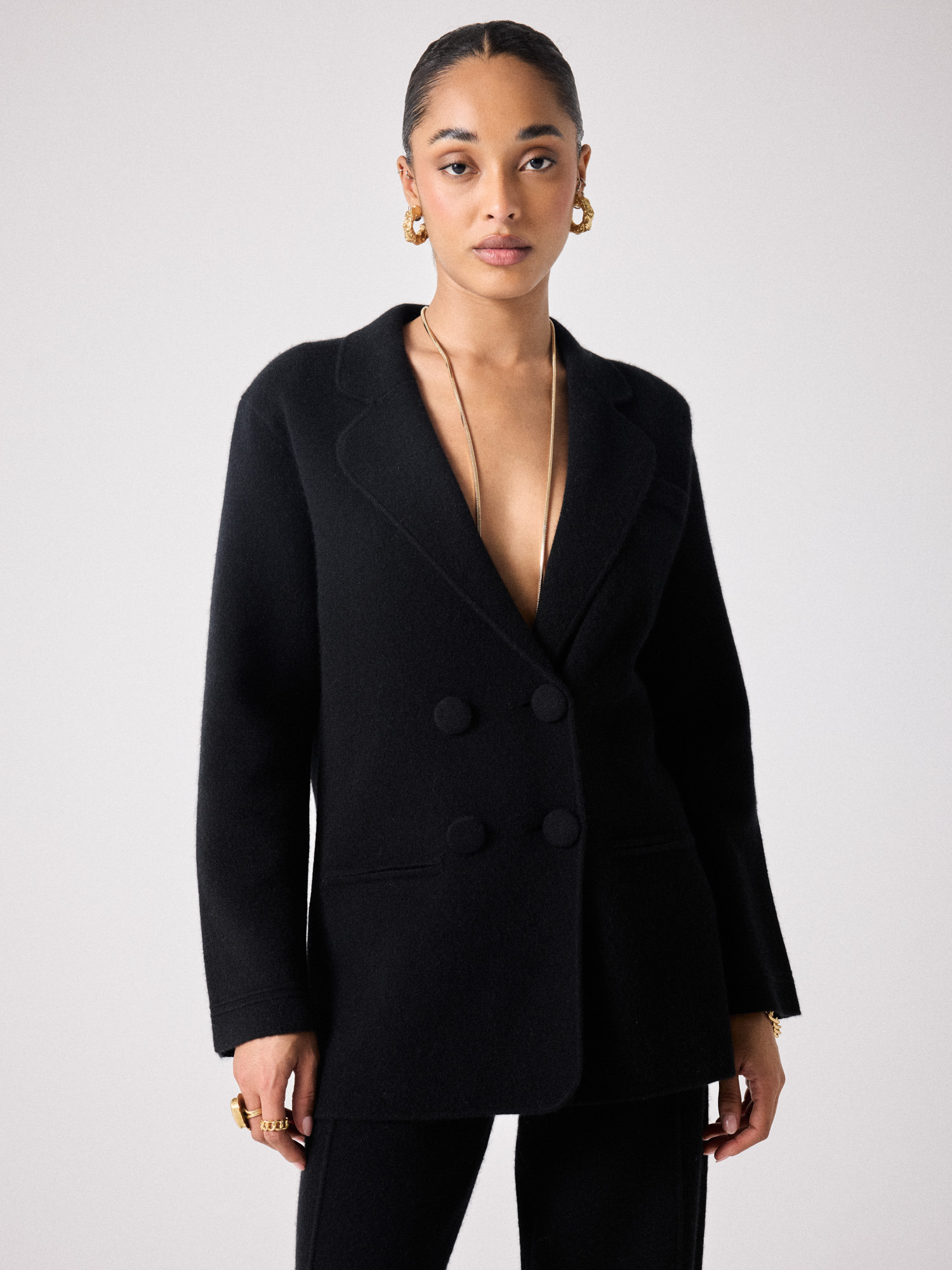 Veste blazer en cachemire Willow NOIR