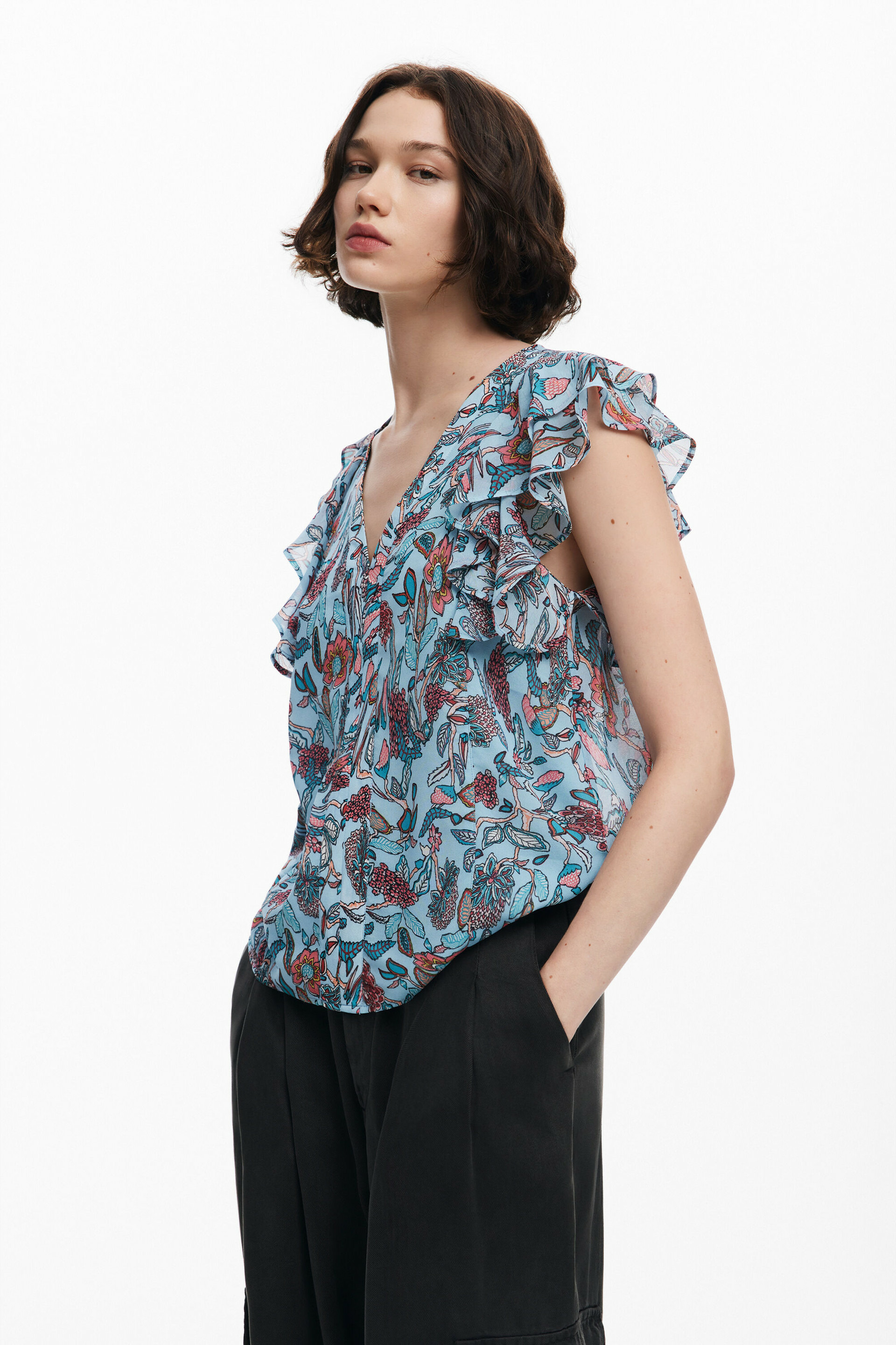 BLOUSE VOLANTESMANGA