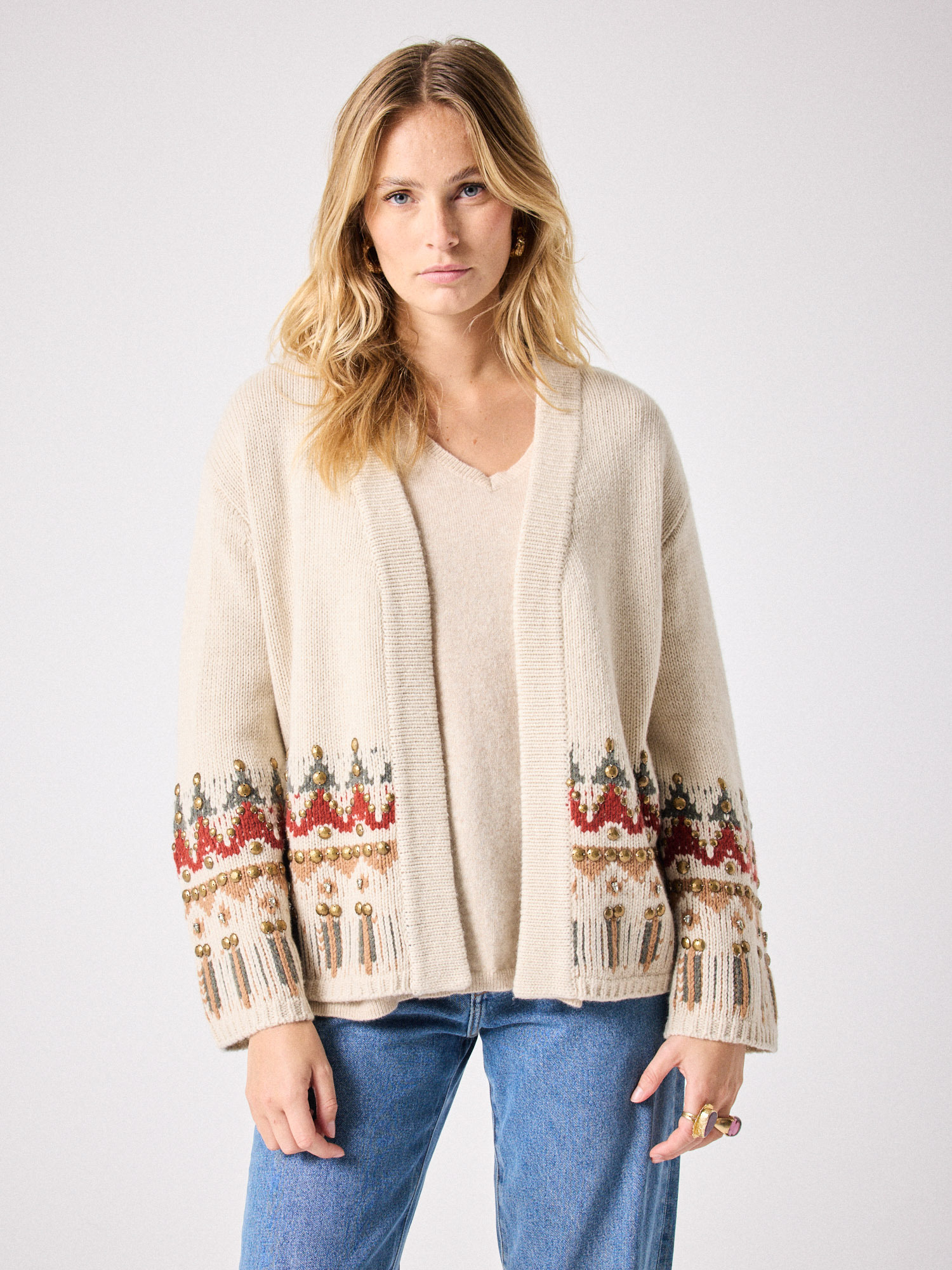 cardigan en laine cachemire Orso BEIGE