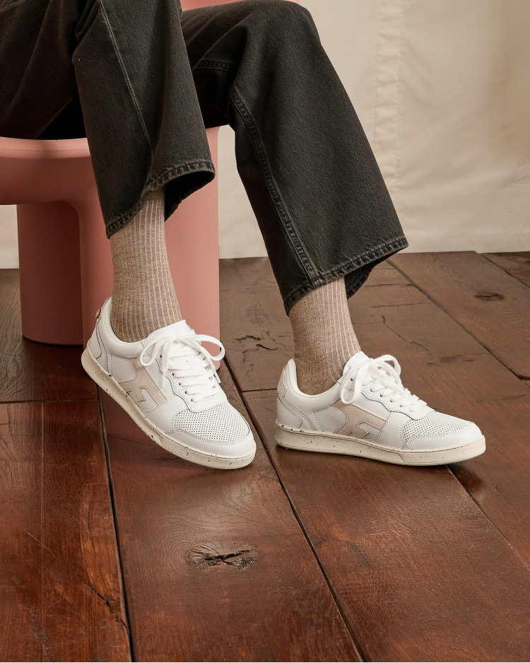 Baskets blanches & écrues