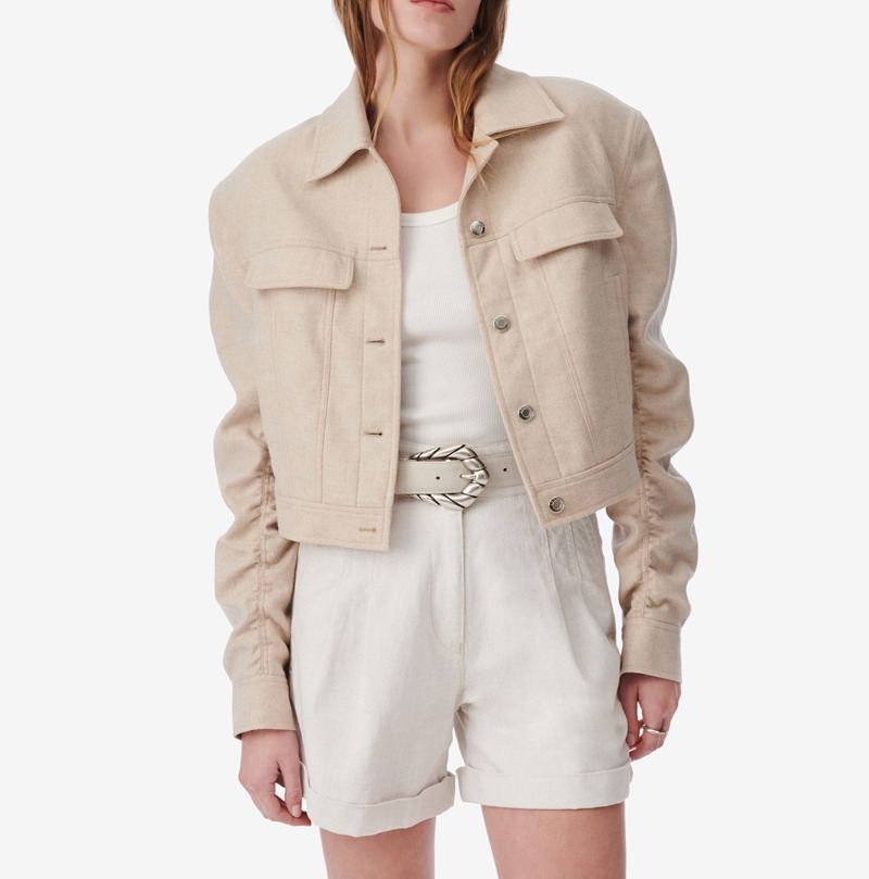 Veste Raccourcie Col Classique Acelie