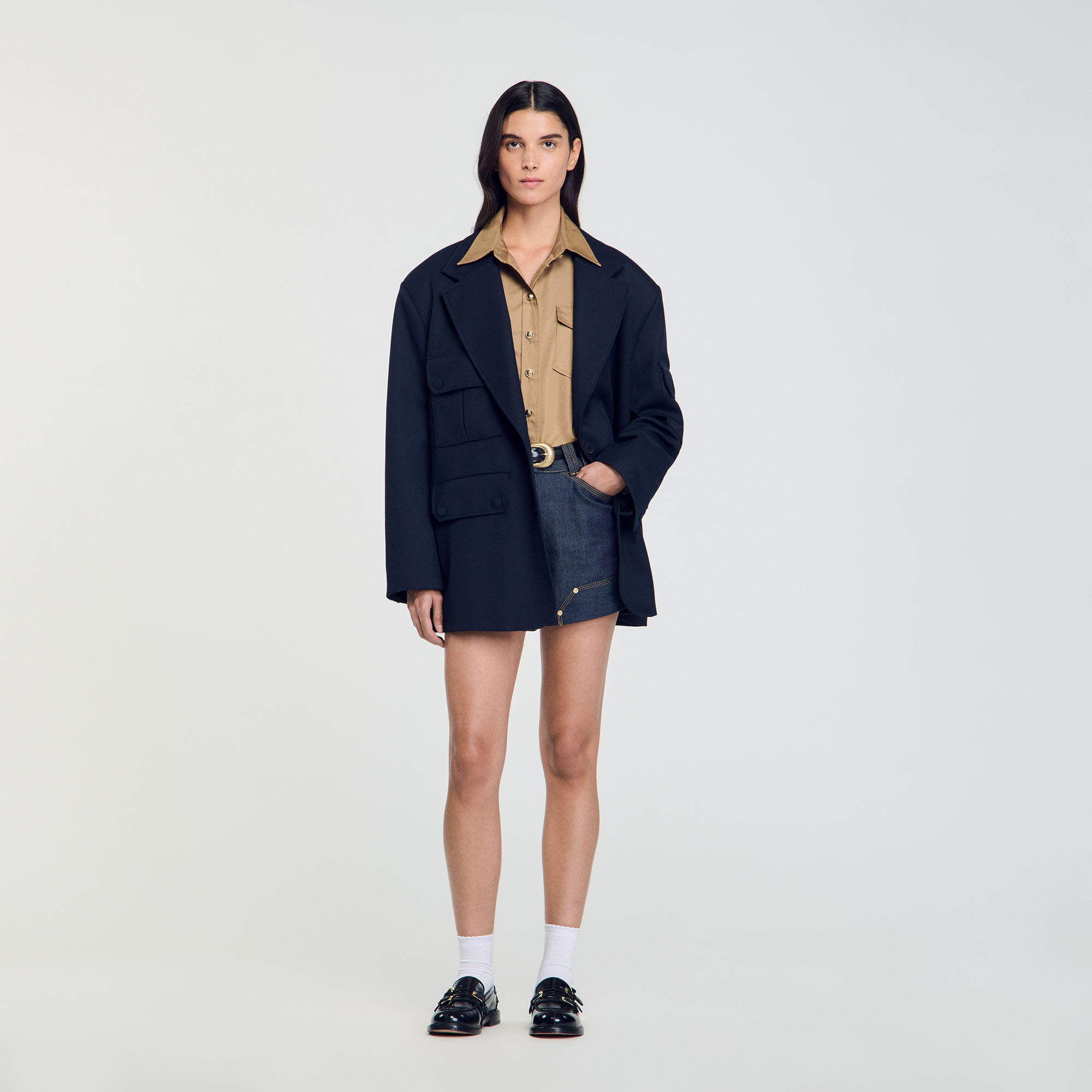 Veste de costume cargo oversize