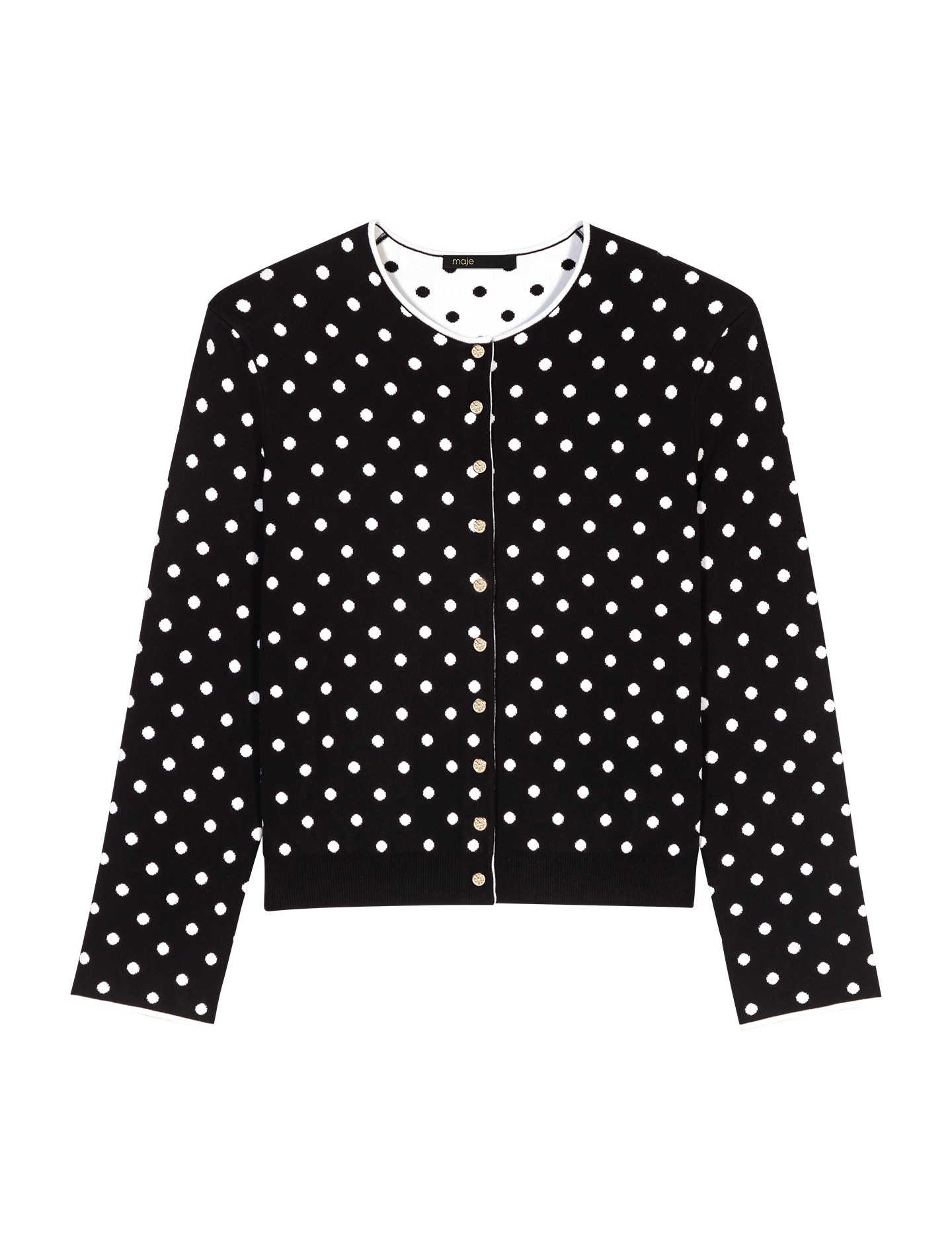 Cardigan en maille jacquard