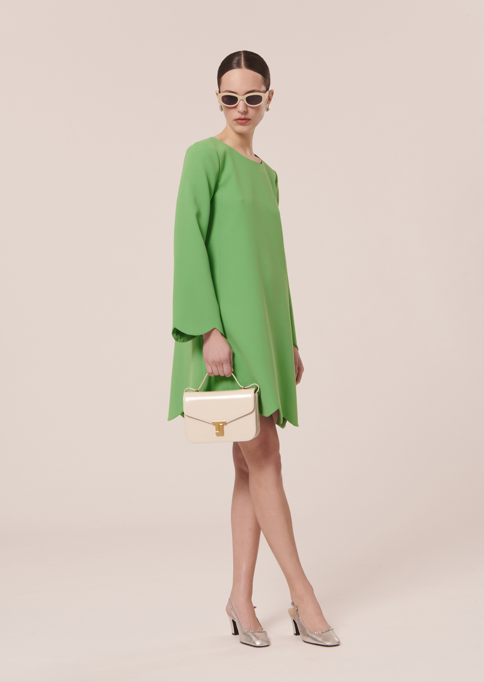 Robe Ruoda-Vert en Polyester