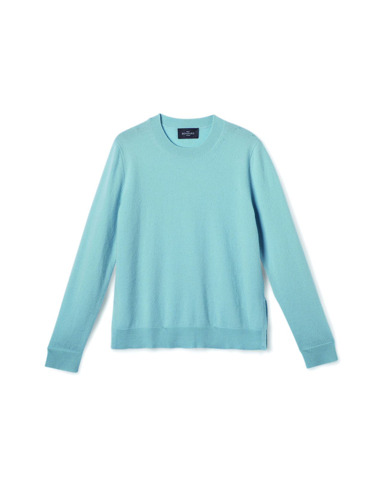 Pull col rond ample - Femme - BLEU ZELLIGE