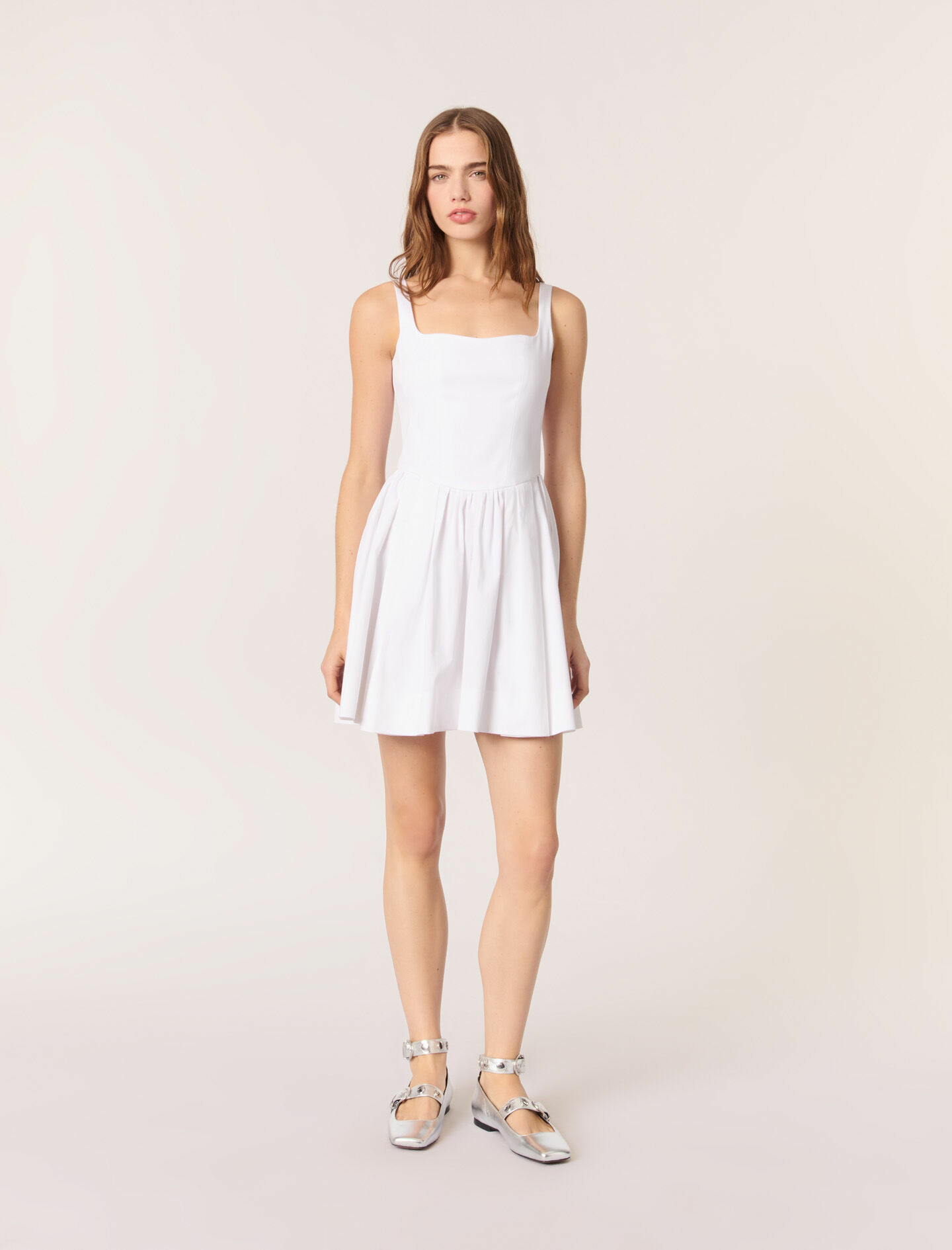 Robe courte en coton