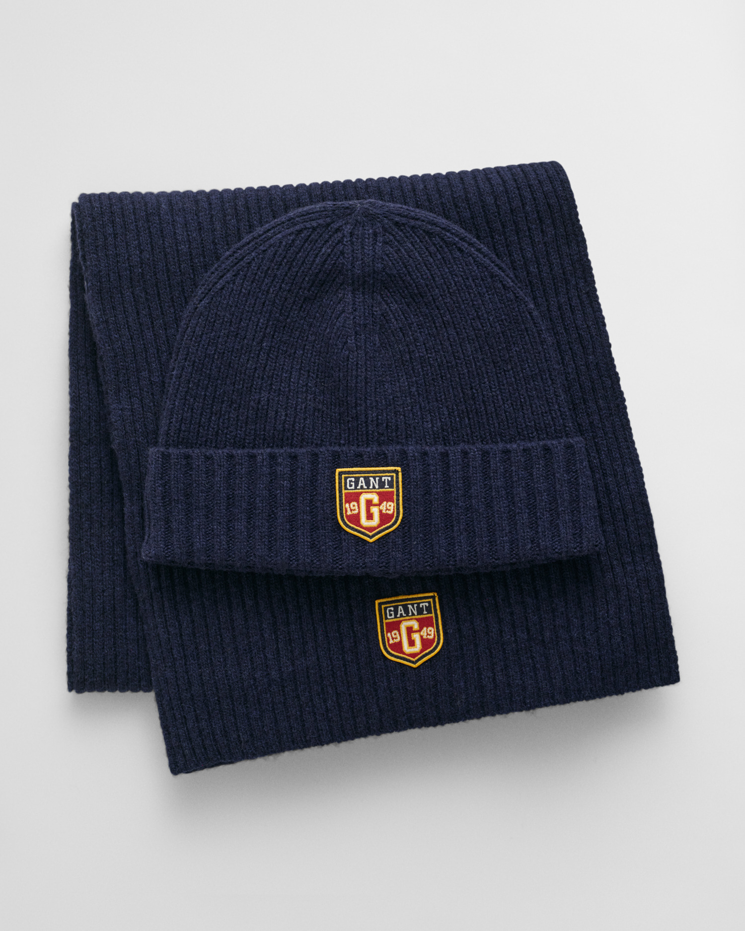 Badge Wool Beanie & Scarf Gift Set