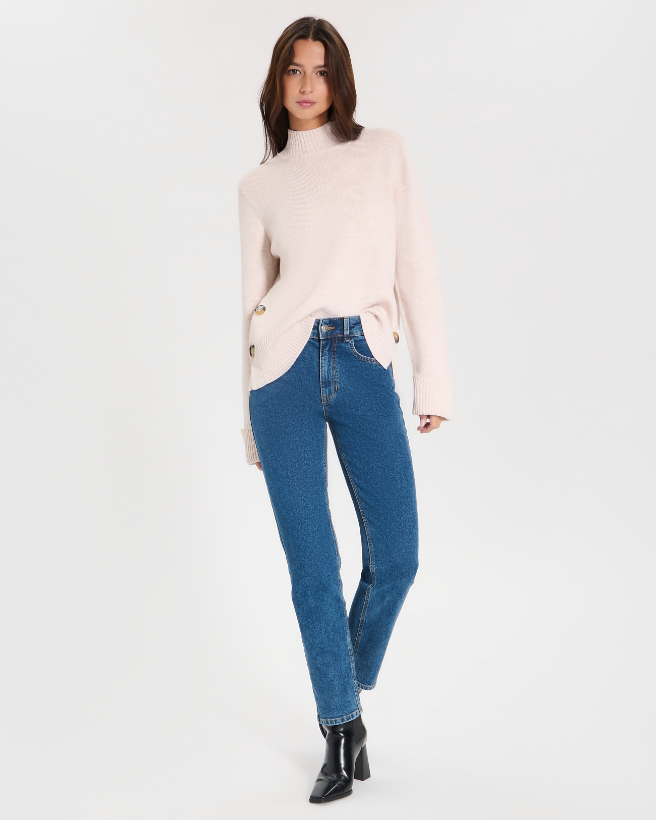 Pull Nagara Ecru en Laine