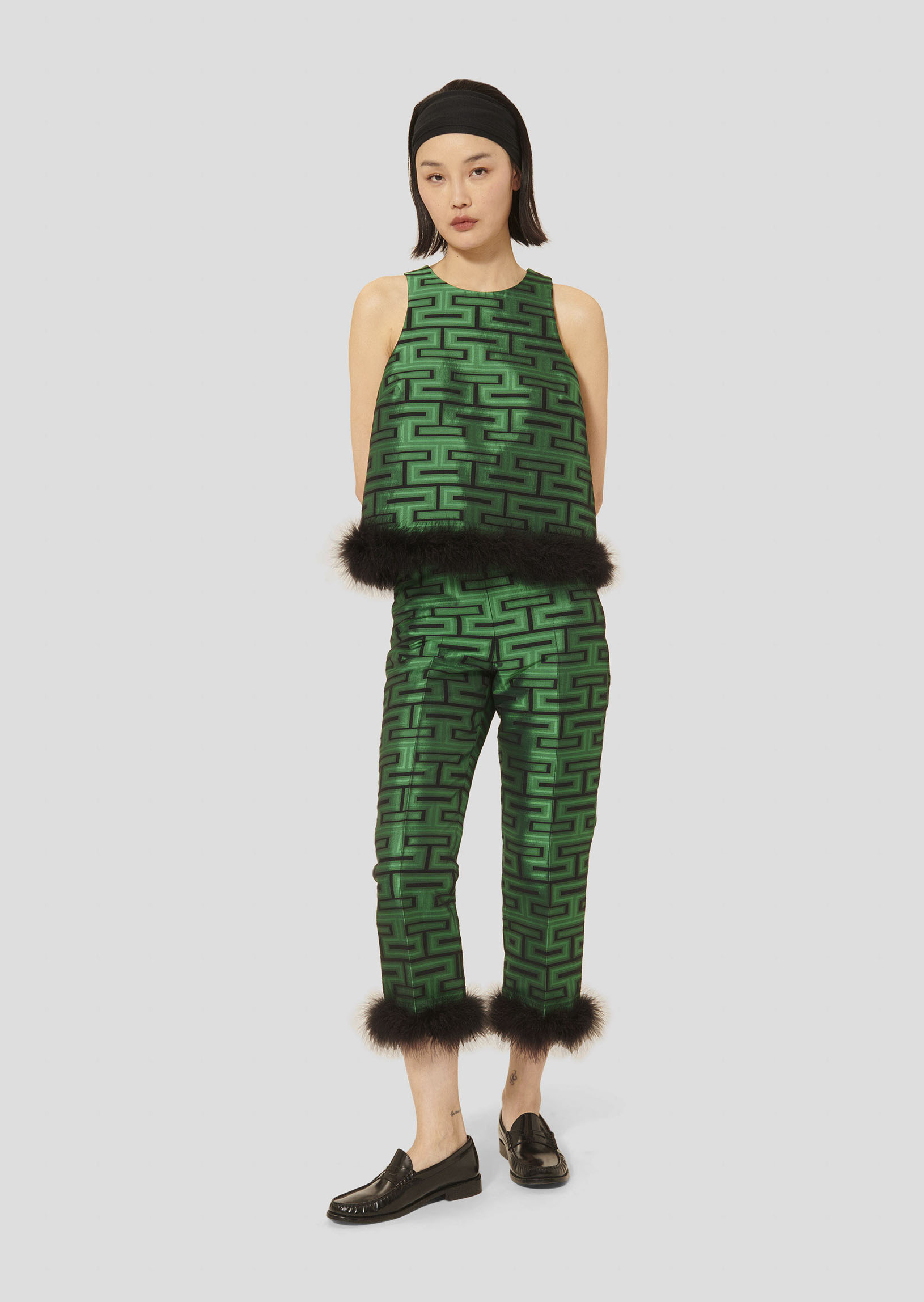 Pantalon Presley-Vert en Coton Organique