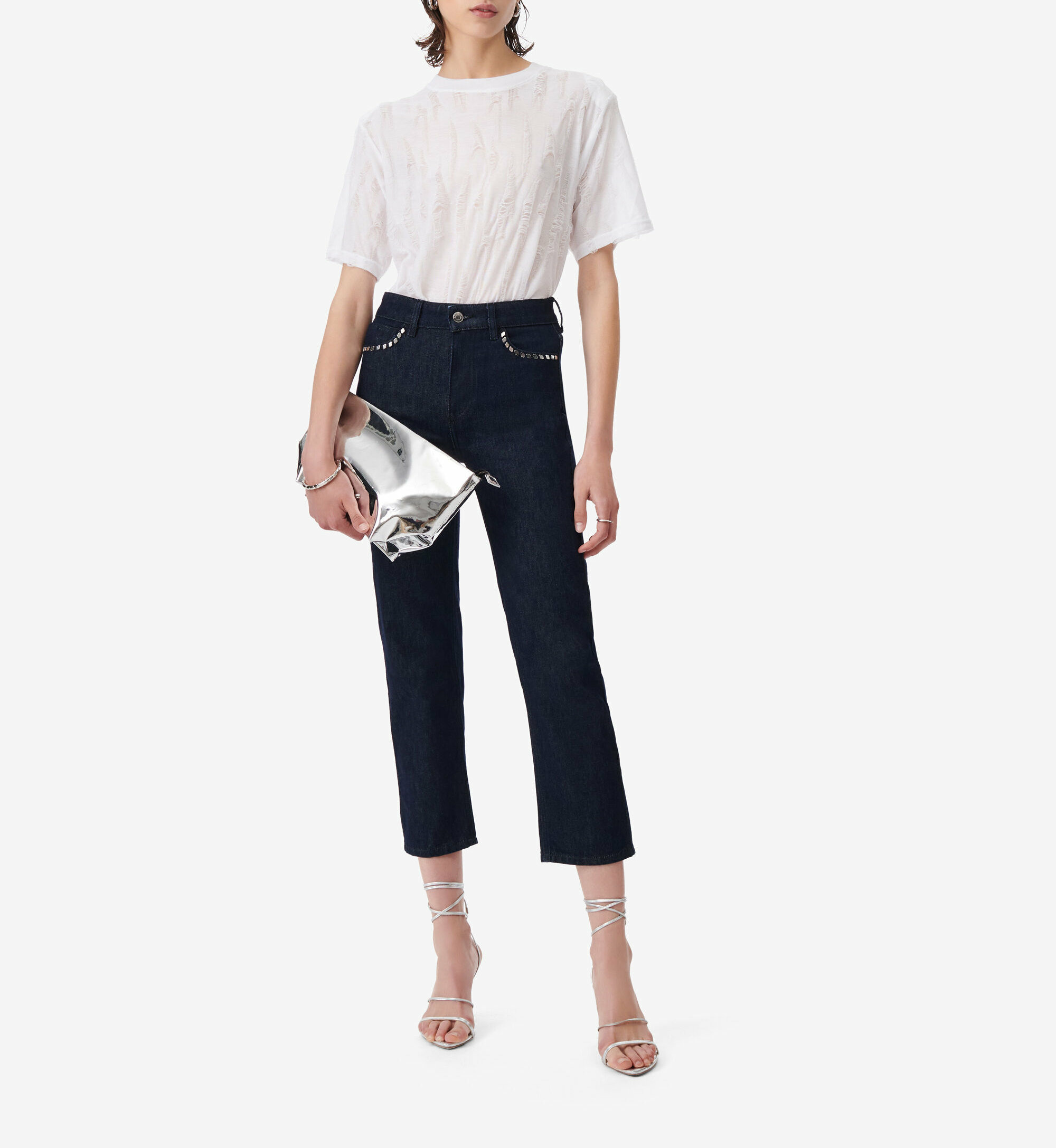 Pantalon Slim En Denim Fuyuko