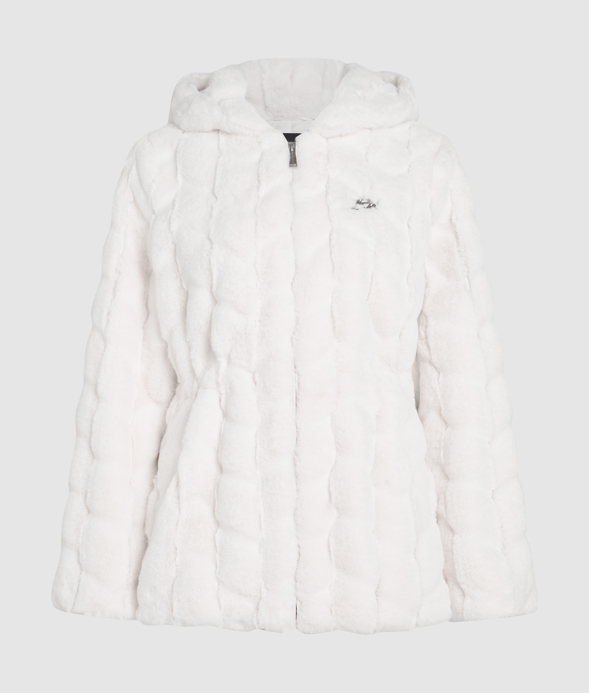 FAUX FUR HOODED JACKET