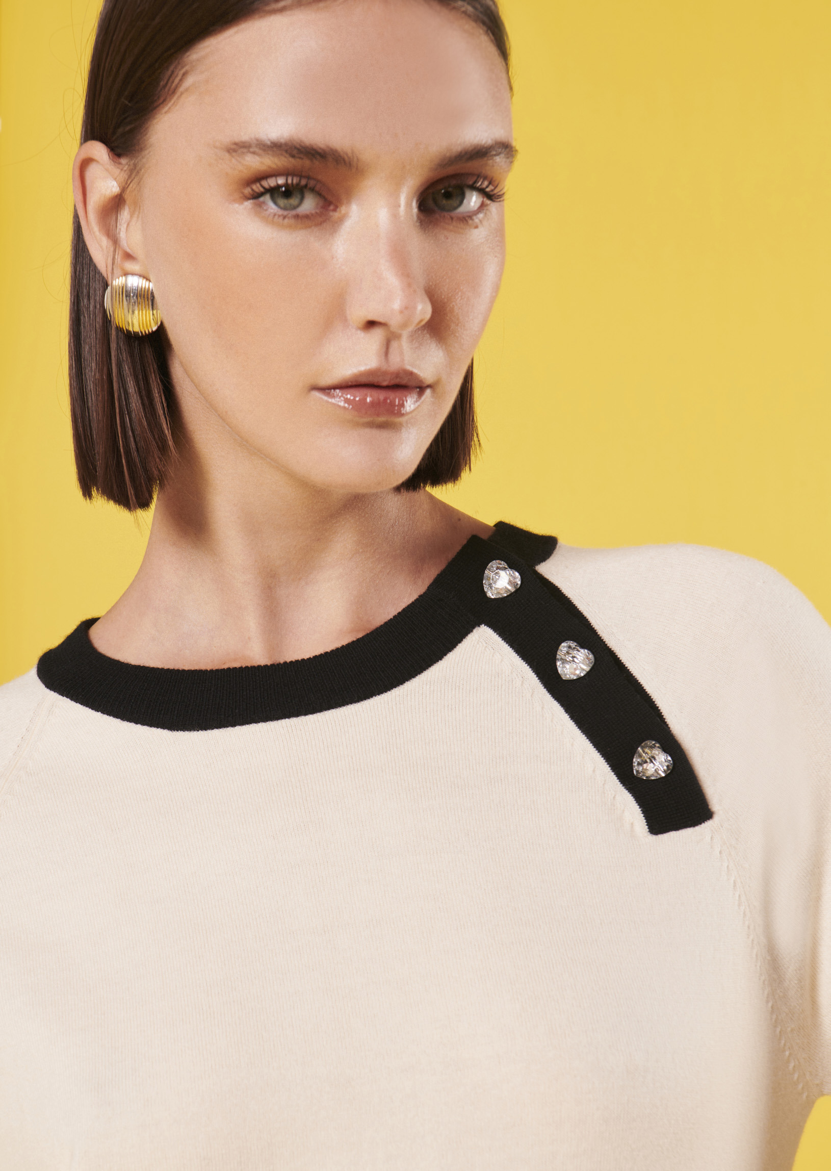 Pull Pastelle-Ecru en Laine